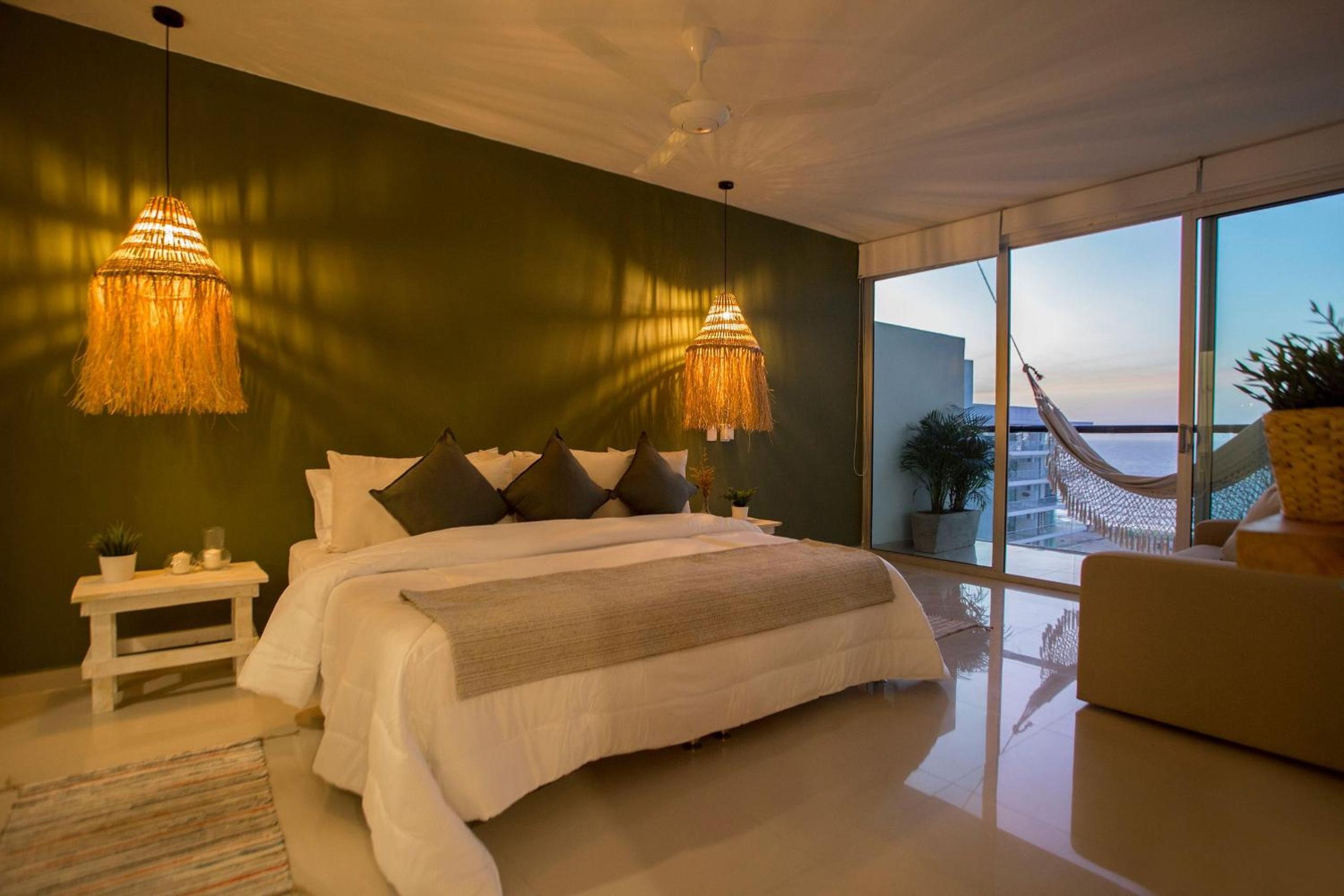 Oceanfront condominium with direct access to the beach.