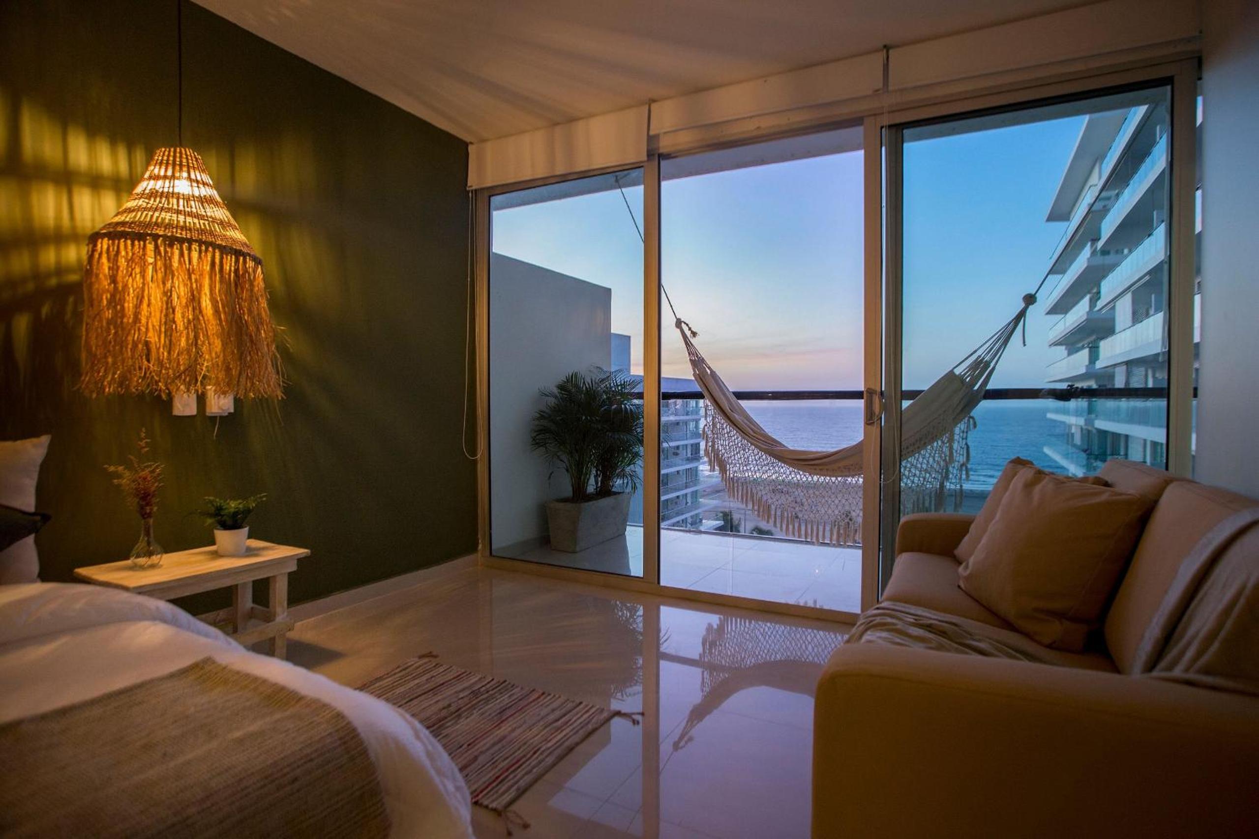 Oceanfront condominium with direct access to the beach.