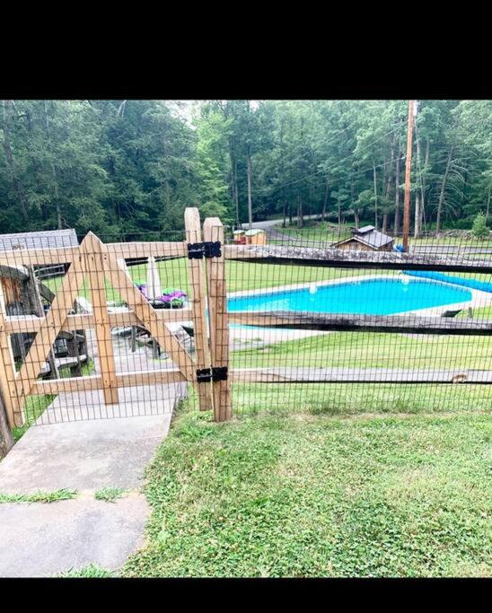 Luxury Woodstock Family Retreat, pool and hot tub view 3