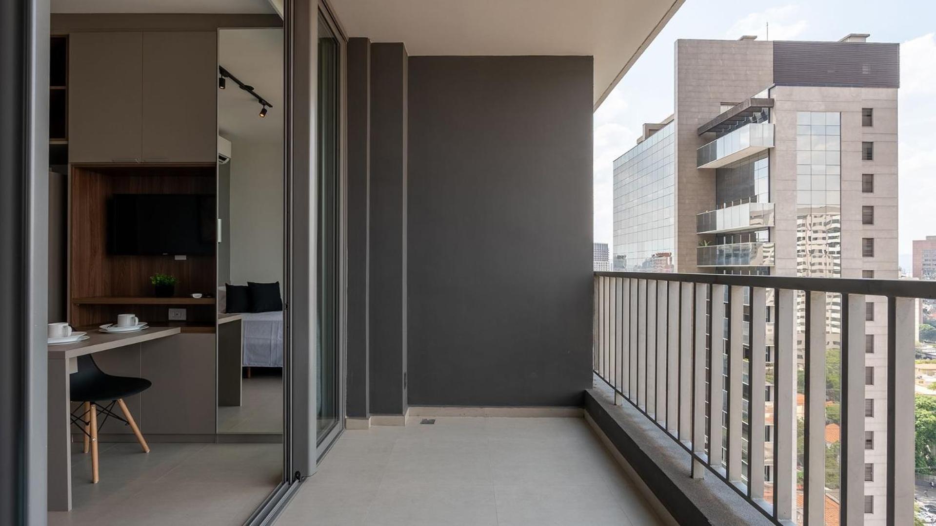 Studios Novíssimos com Piscina no Rooftop e vista para o Allianz Parque