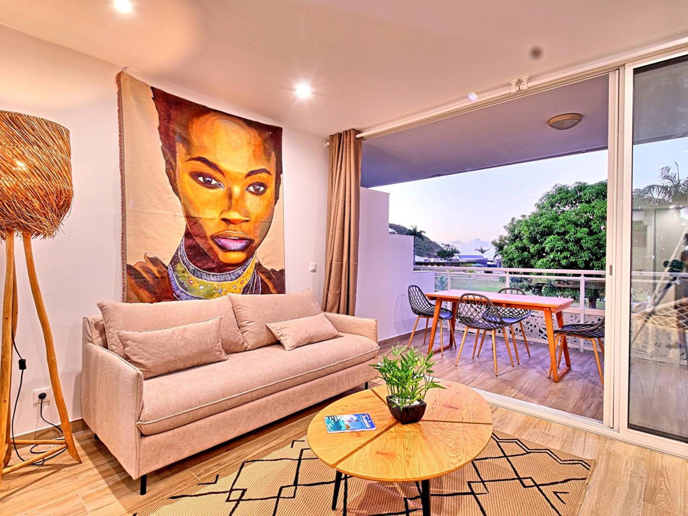 Studio à Anse Marcel, plage, climatisation, parking - FR-1-734-47