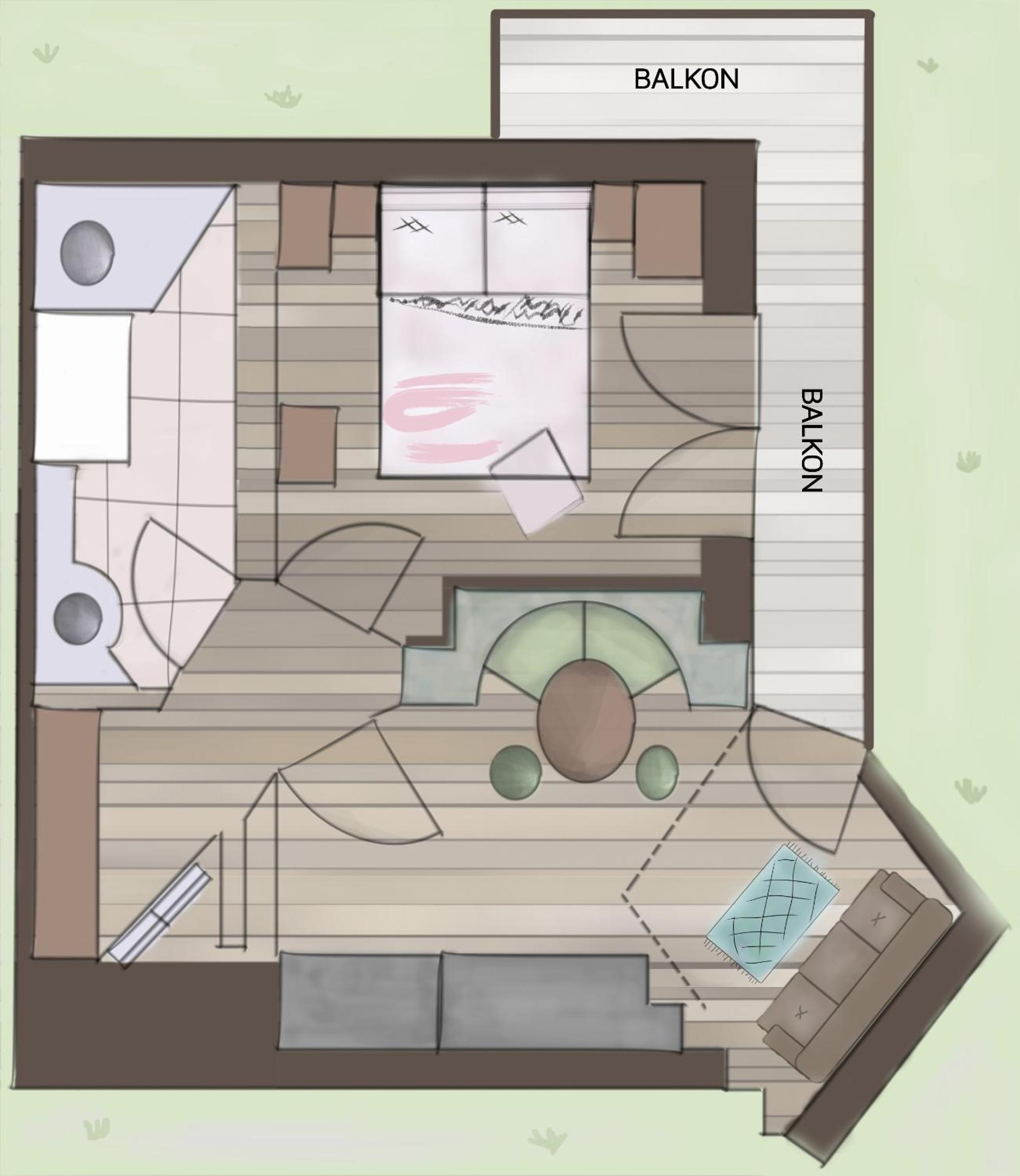 Gästehaus Schusser an der Therme, Frühstück, Doppelzimmer und Ferienwohnung