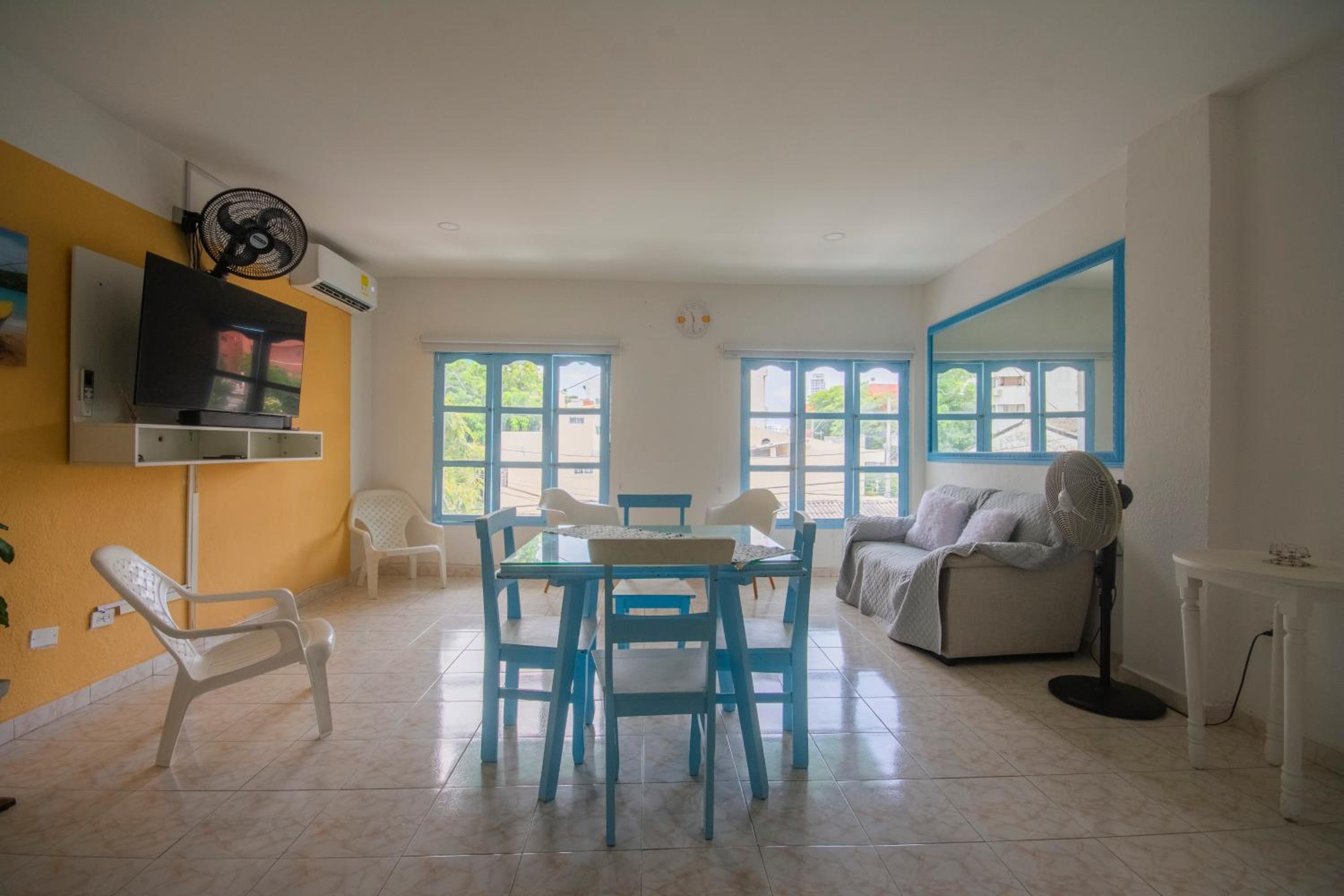 Verano Azul - Confortable apartamento completo con ubicación preferencial - Bahia de Manga - a un paso del centro histórico y Getsemaní