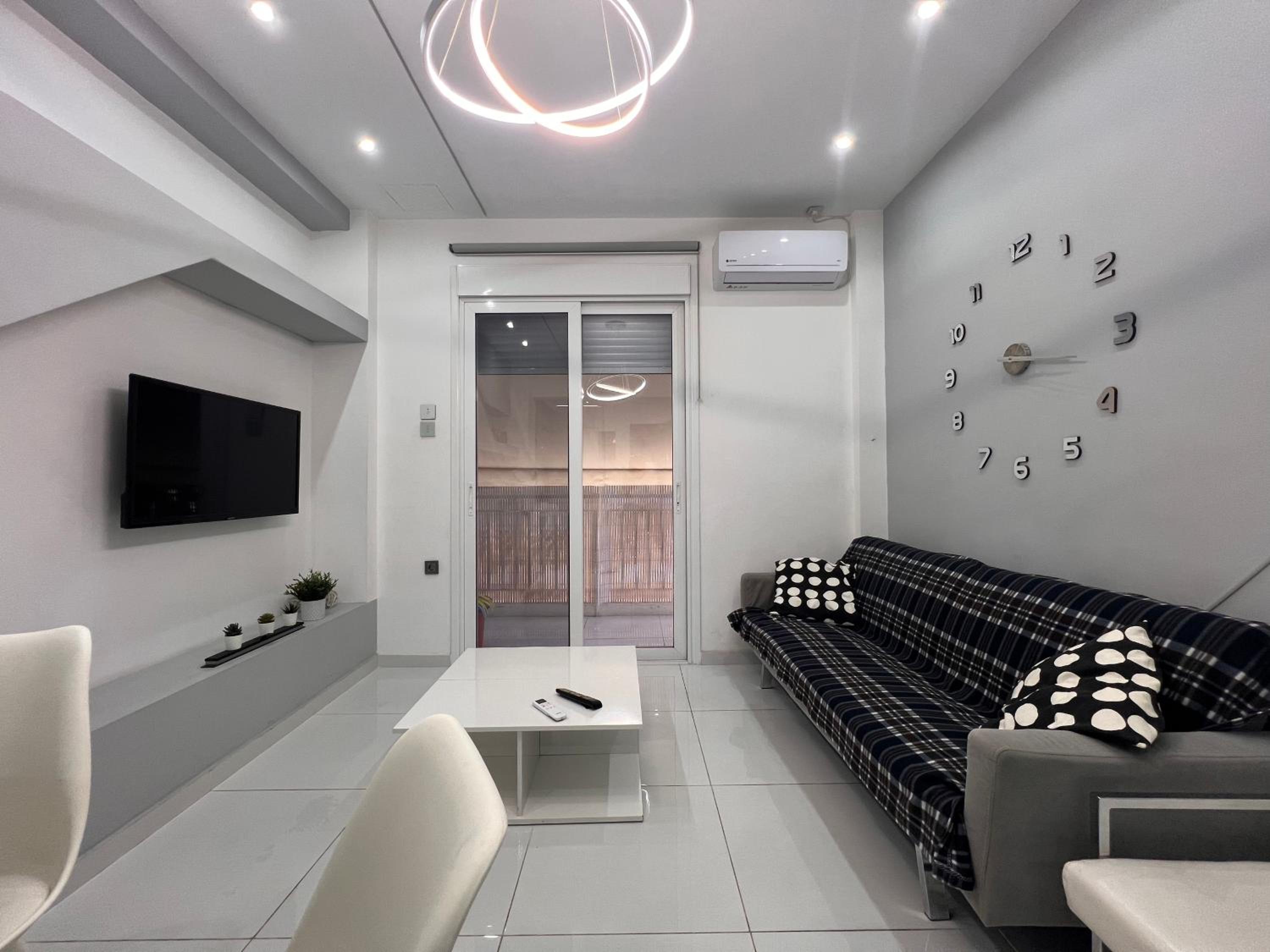 WSD Athens Pireas Stylish 2BD Apt with City View Balcony view 2