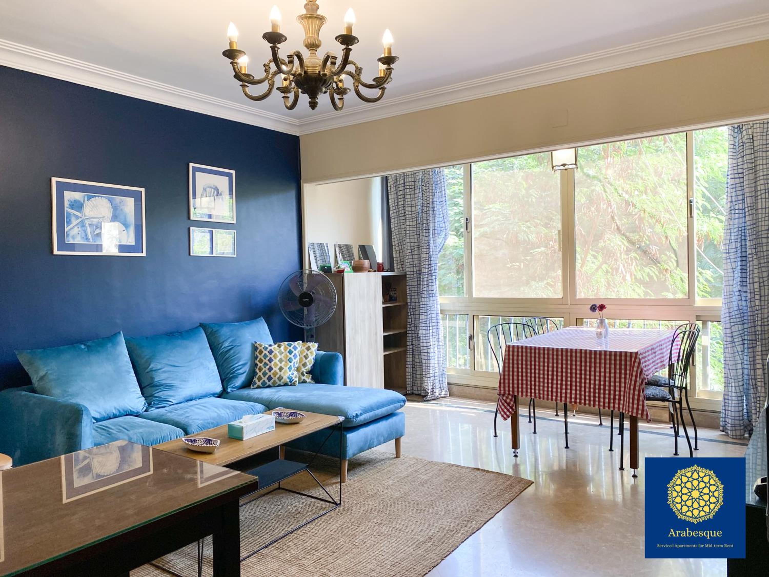 Azure heaven-Cozy Retreat 2BR Apartment in Green Maadi
