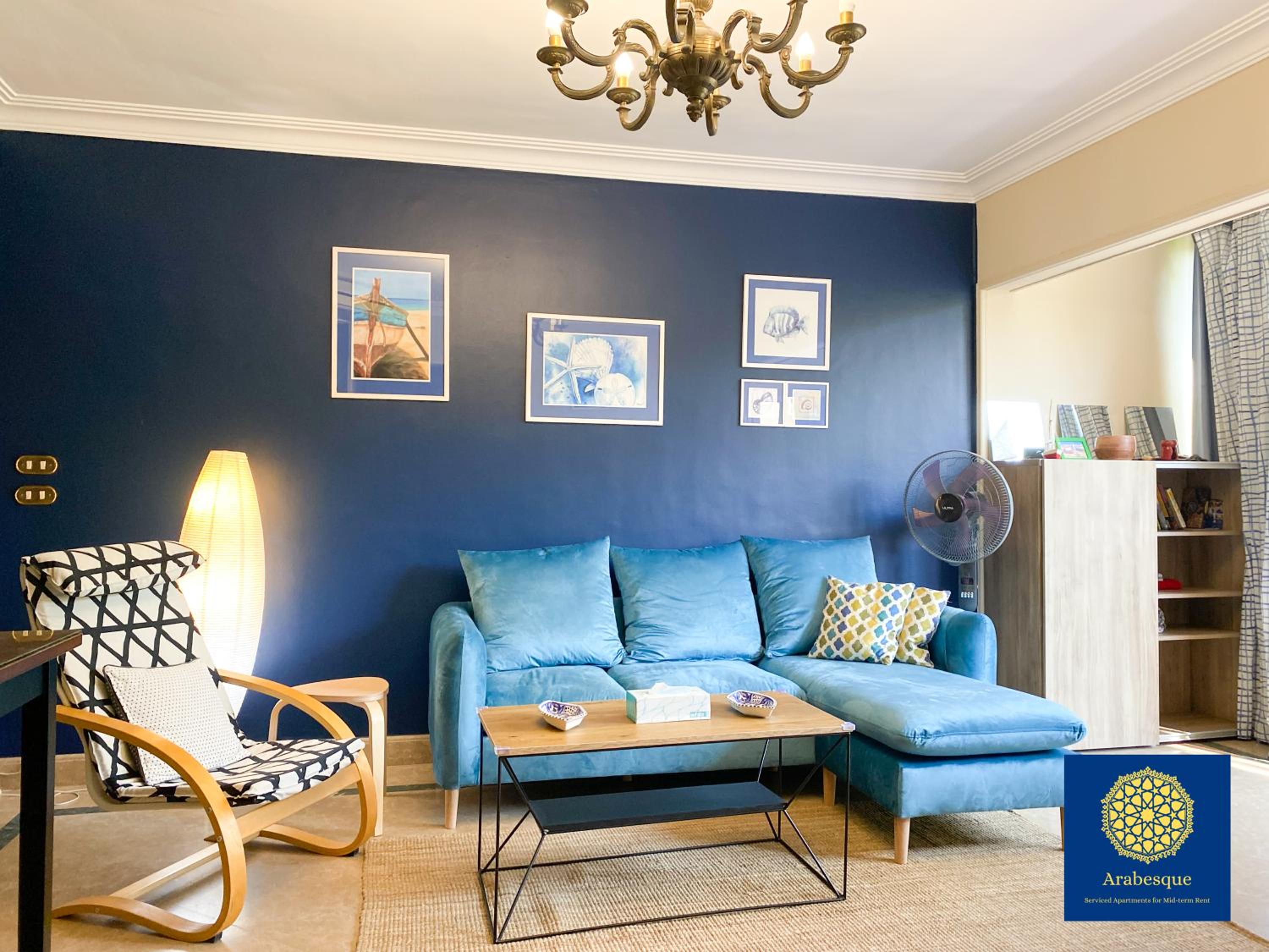 Azure heaven-Cozy Retreat 2BR Apartment in Green Maadi