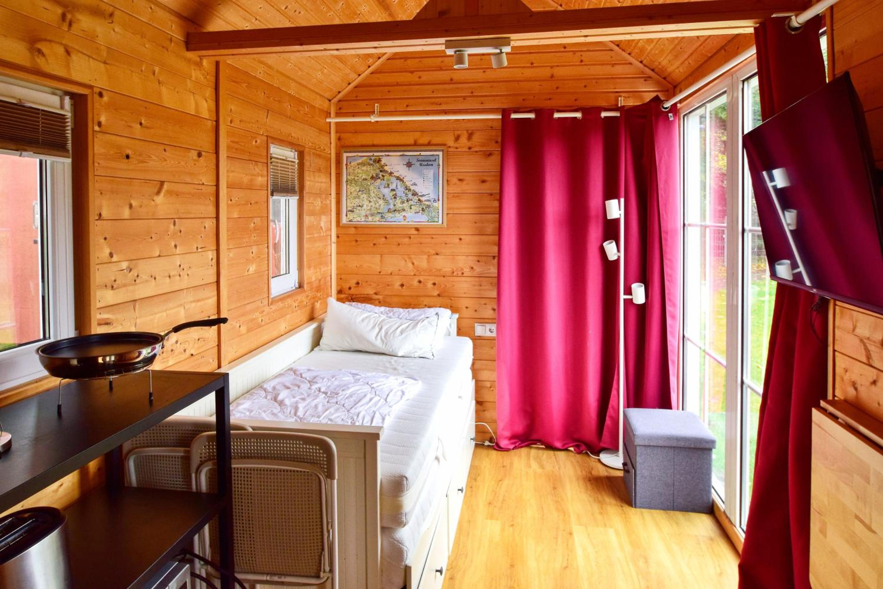 Tiny House Strandwagen mit Terrasse