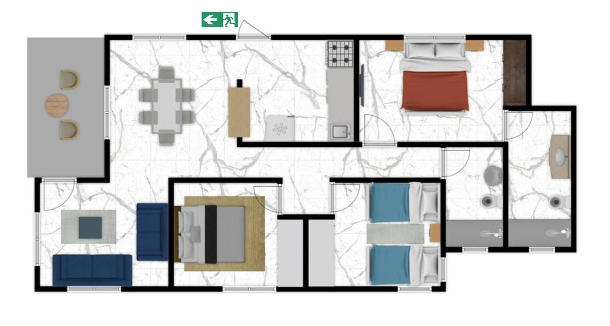 6B Santiago Harmonic Apt Especially For You