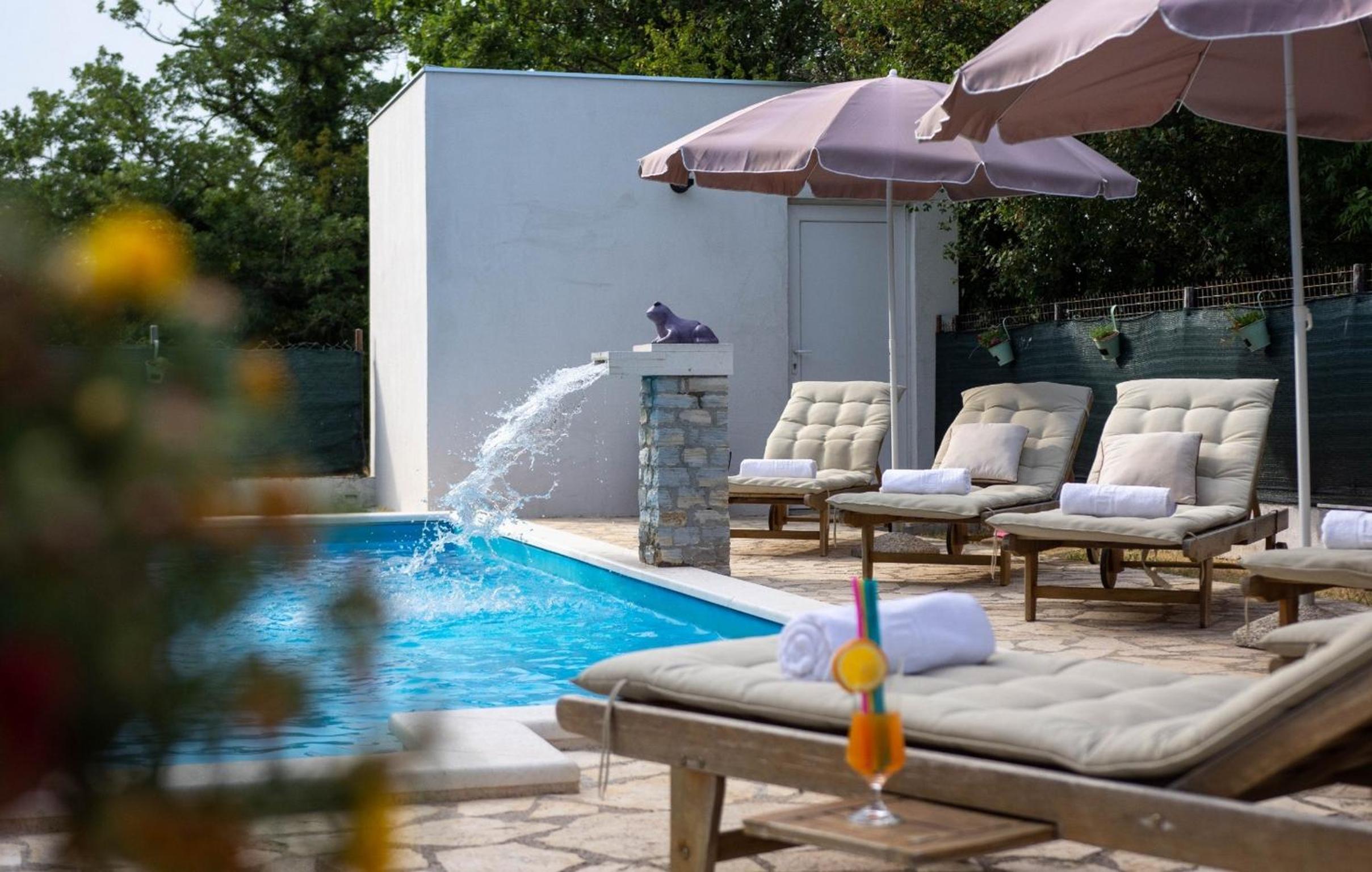 Spacious Prgomet Retreat with Private Pool, Fitness Centre, and Garden