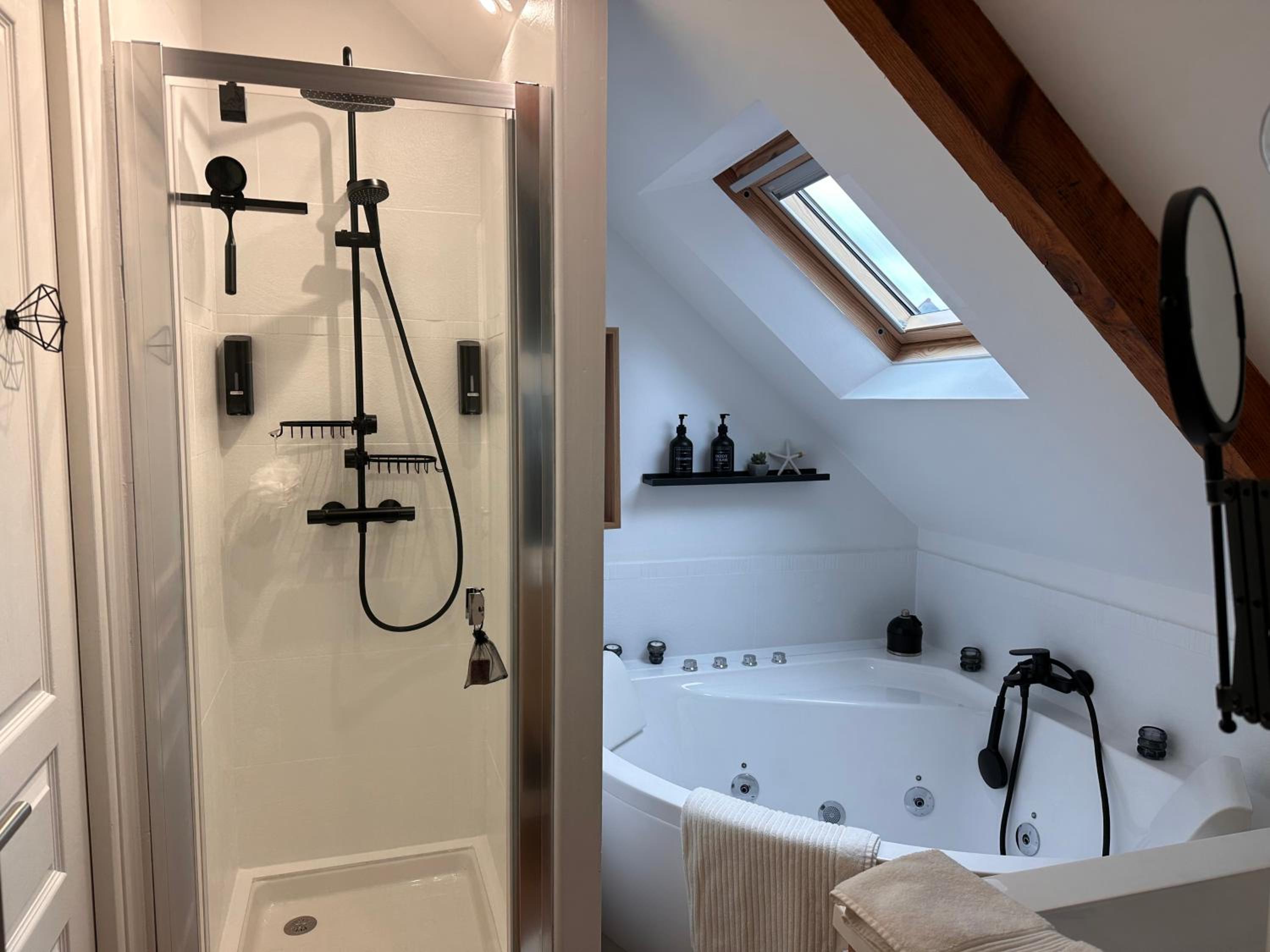 Les Libellules Appartement avec baignoire spa à Dinan Lanvallay