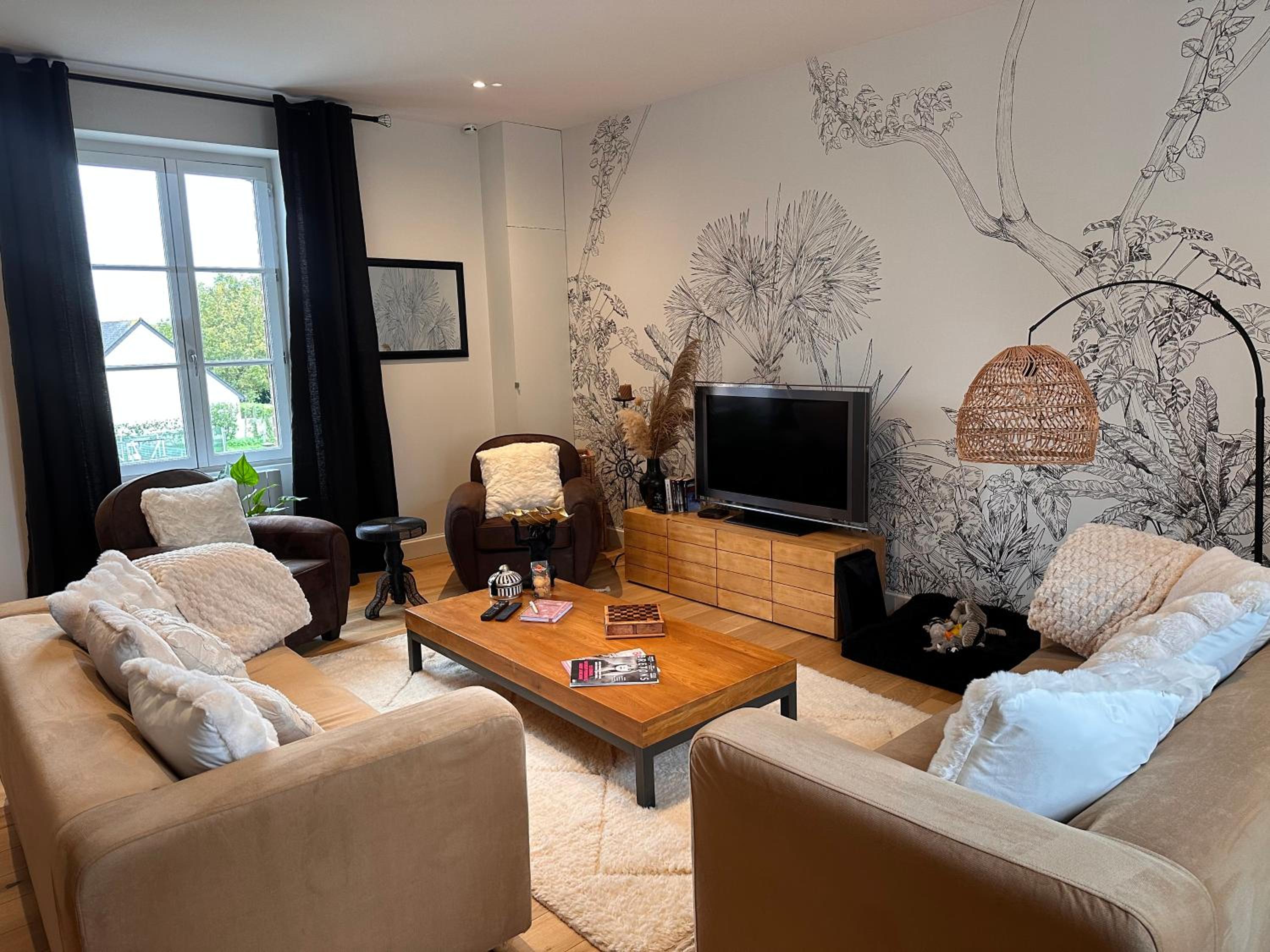 Les Libellules Appartement avec baignoire spa à Dinan Lanvallay