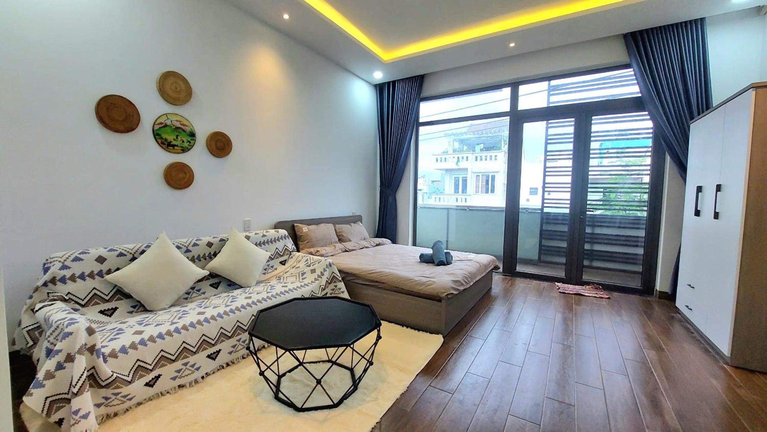 Cozy Eco Tamy Serviced Apartment in My An Beach Studio Balcony Rooftop