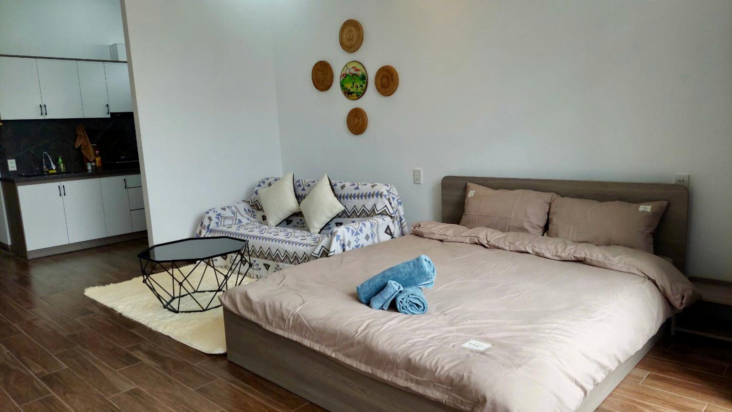 Cozy Eco Tamy Serviced Apartment in My An Beach Studio Balcony Rooftop