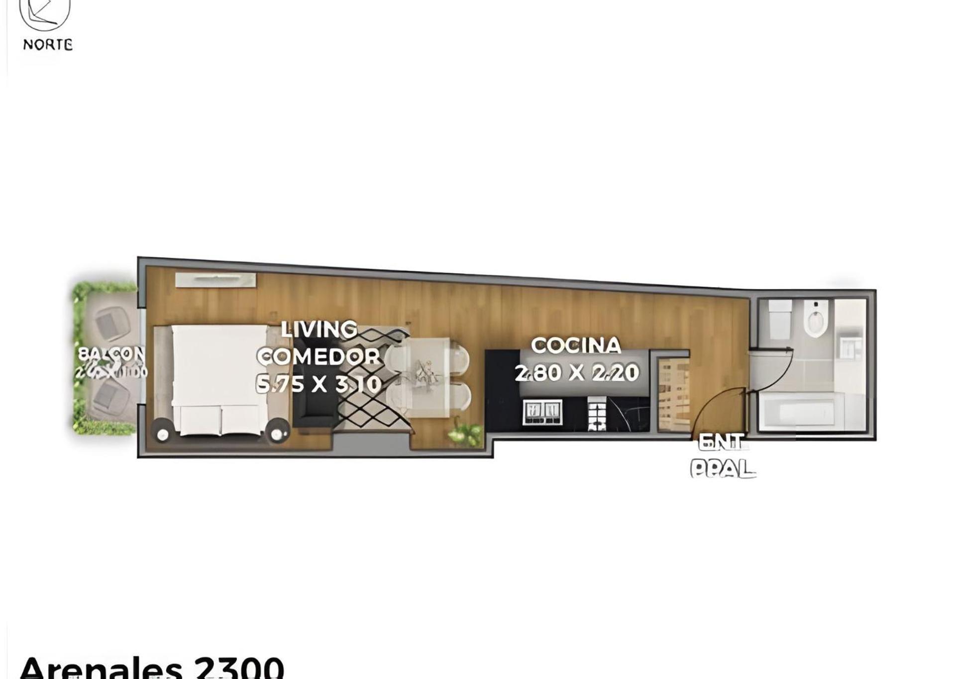 Arenales: Modern Apartments with Pool and 24-Hour Security in Recoleta