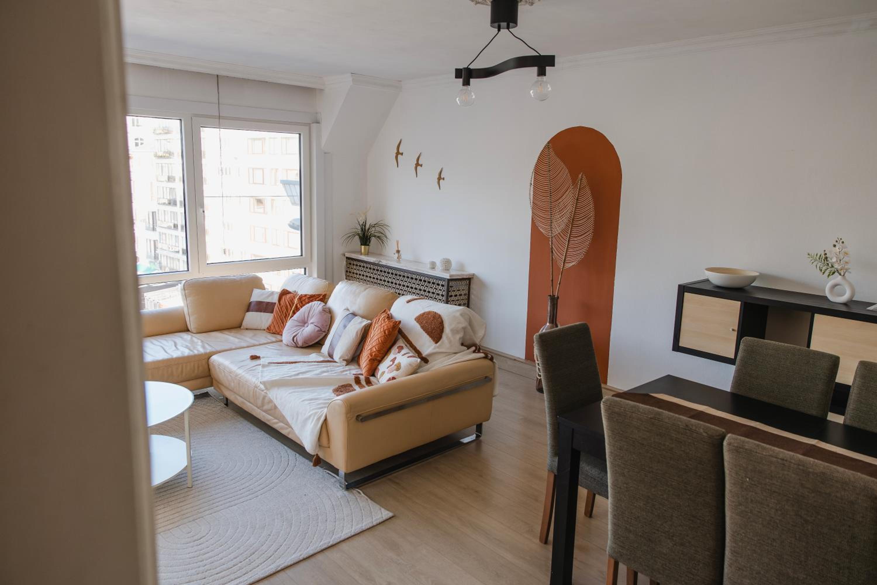 Appartement cosy au cœur de la ville balnéaire offrant une vue unique et à 300m de la mer
