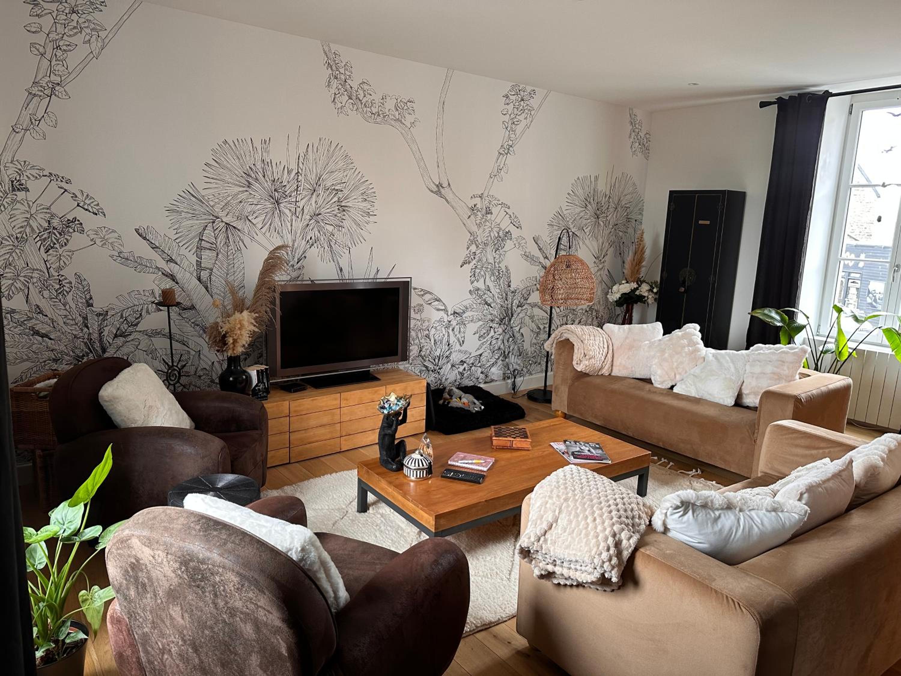 Les Libellules Appartement avec baignoire spa à Dinan Lanvallay
