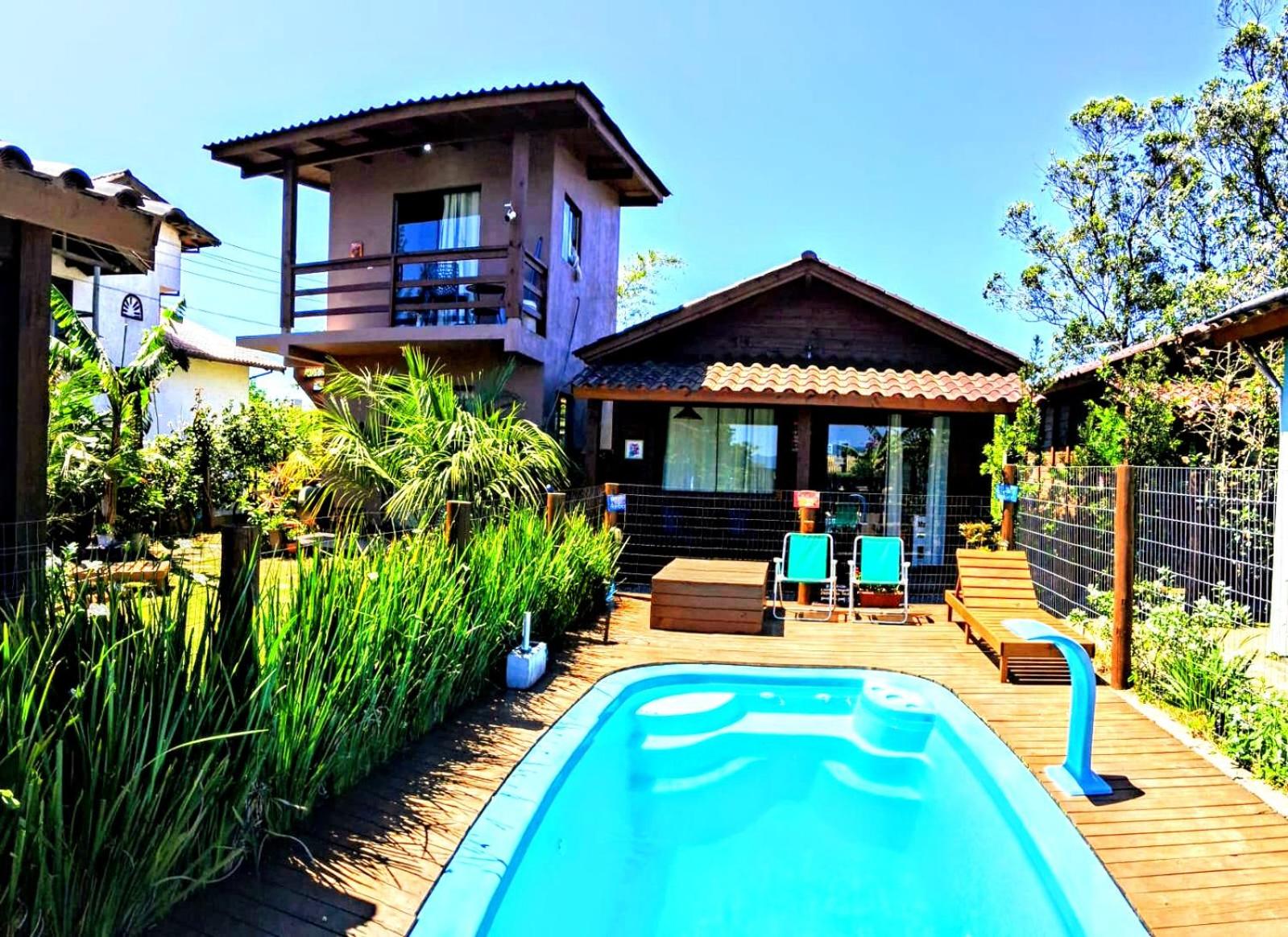 Chalés praia do Rosa SC piscina comp