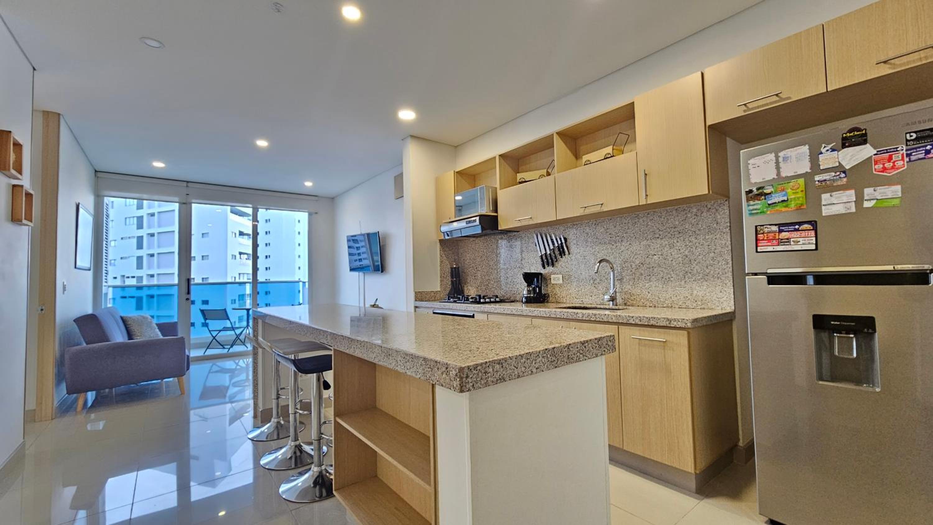 Alegre apartamento de playa para familia y amigos