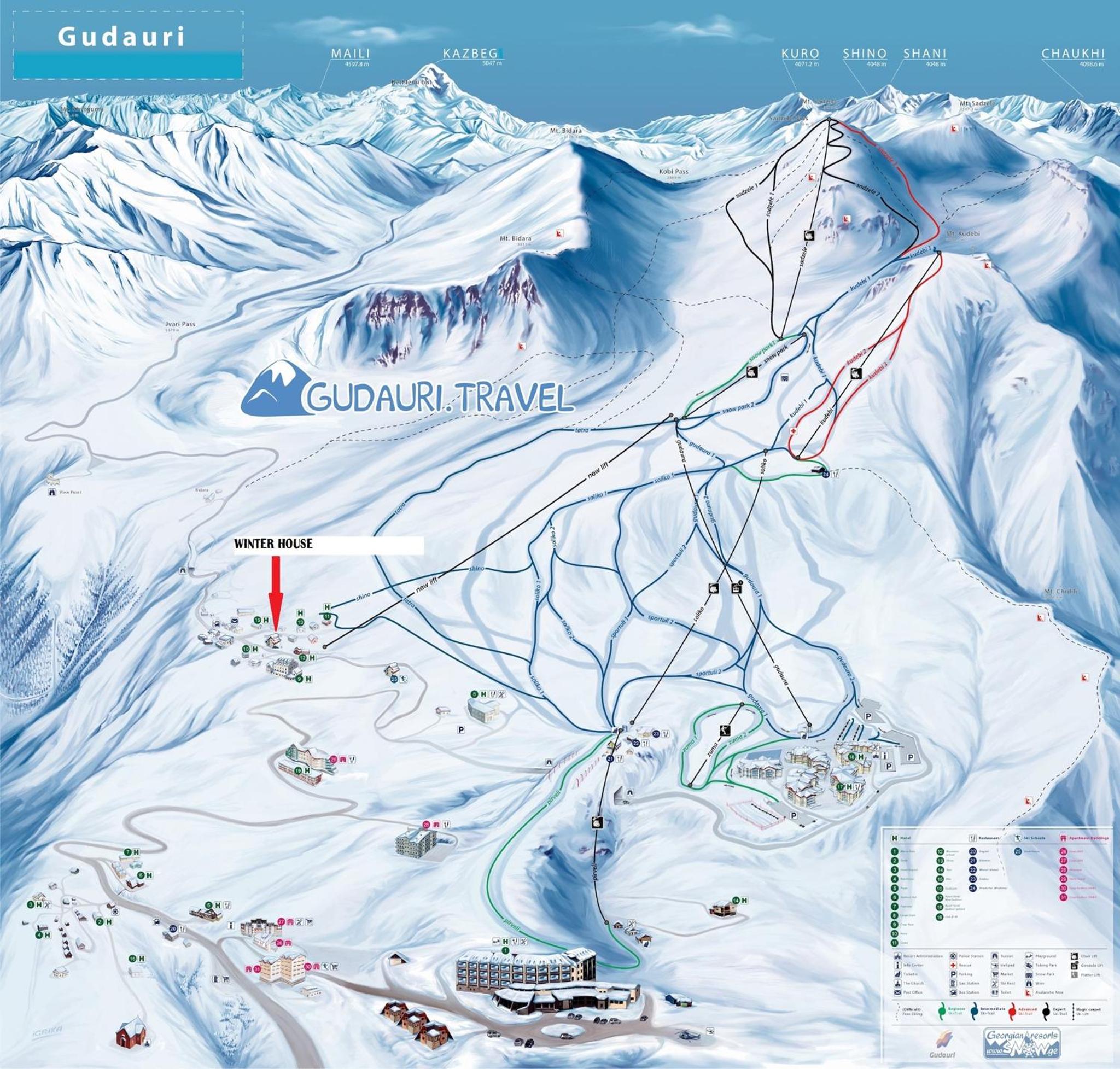 winter house GUDAURI