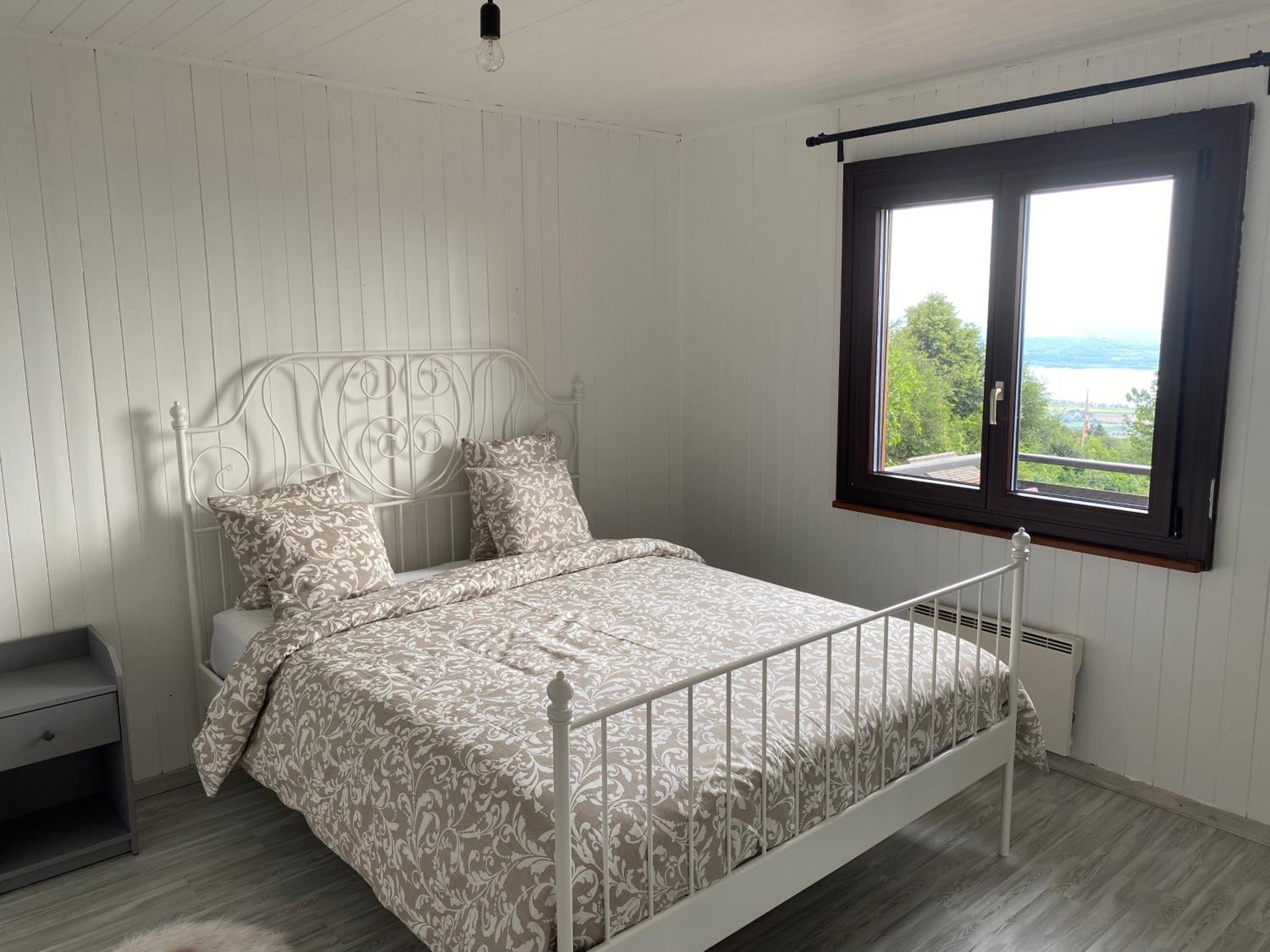 Chalet avec vue panoramique alpes et lac