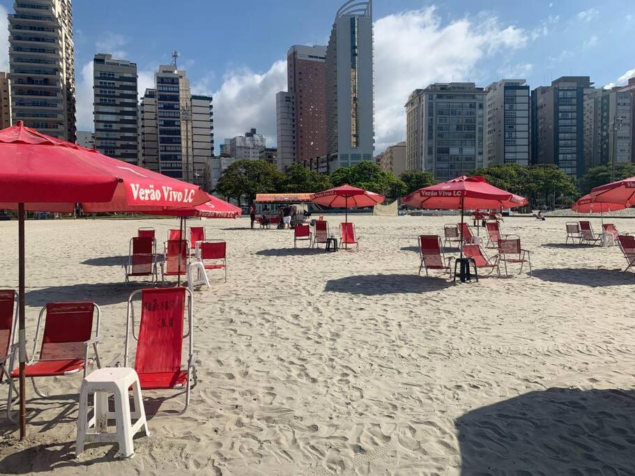 Apto32-Encantador -2 quartos- em Santos-SP com ar condicionado
