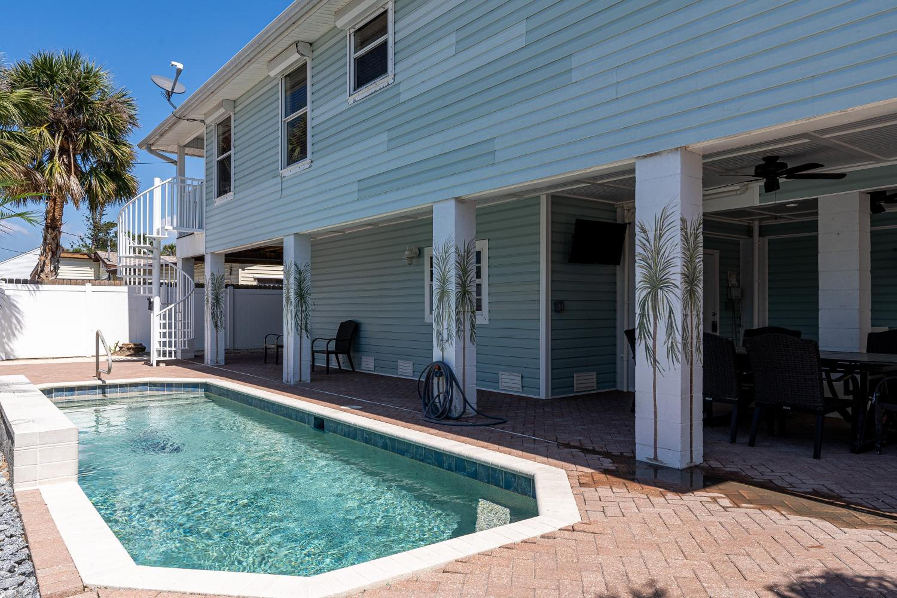 Private Pool Oasis: Modern w/ Porch & BBQ Grill view 4