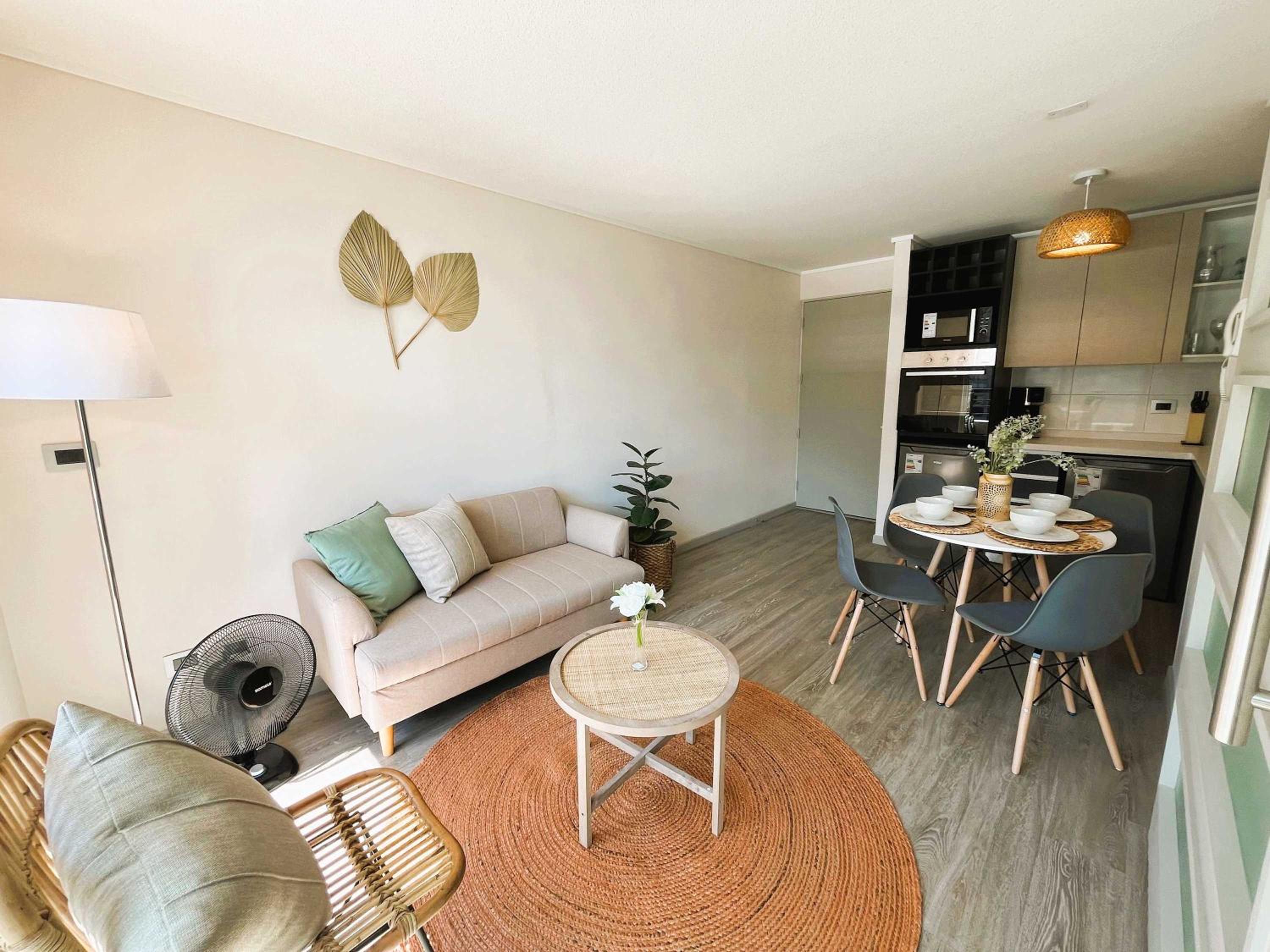 HOM I Wifi con Estacionamiento, Aire Acondicionado, Gimnasio y Piscina b309