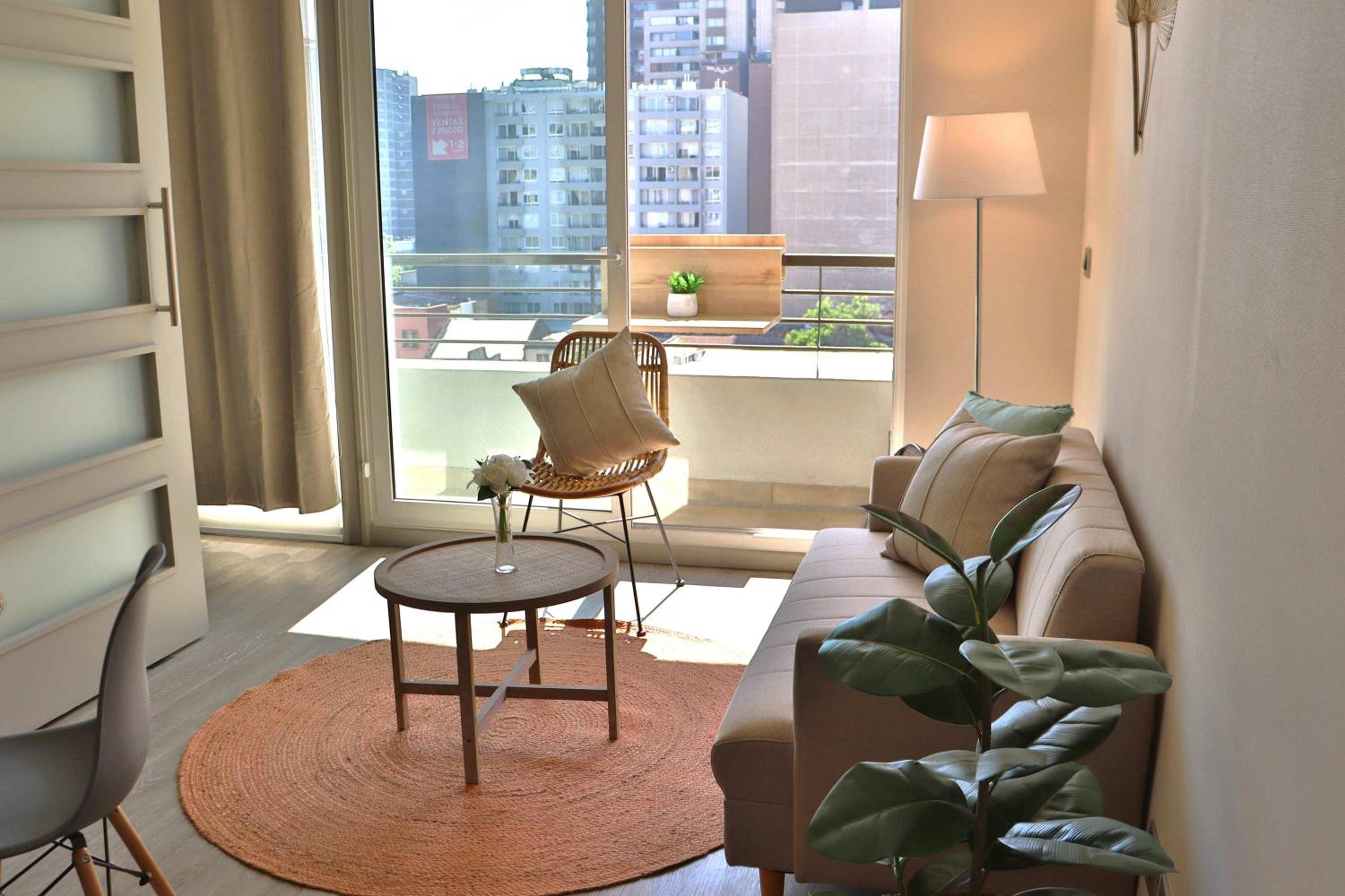 HOM I Wifi con Estacionamiento, Aire Acondicionado, Gimnasio y Piscina b309