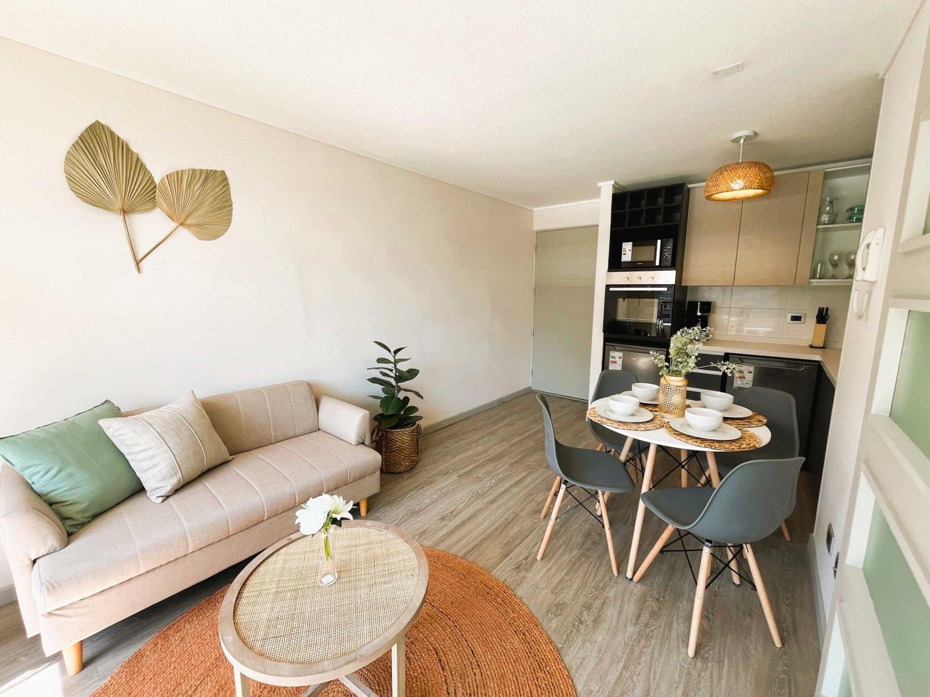 HOM I Wifi con Estacionamiento, Aire Acondicionado, Gimnasio y Piscina b309