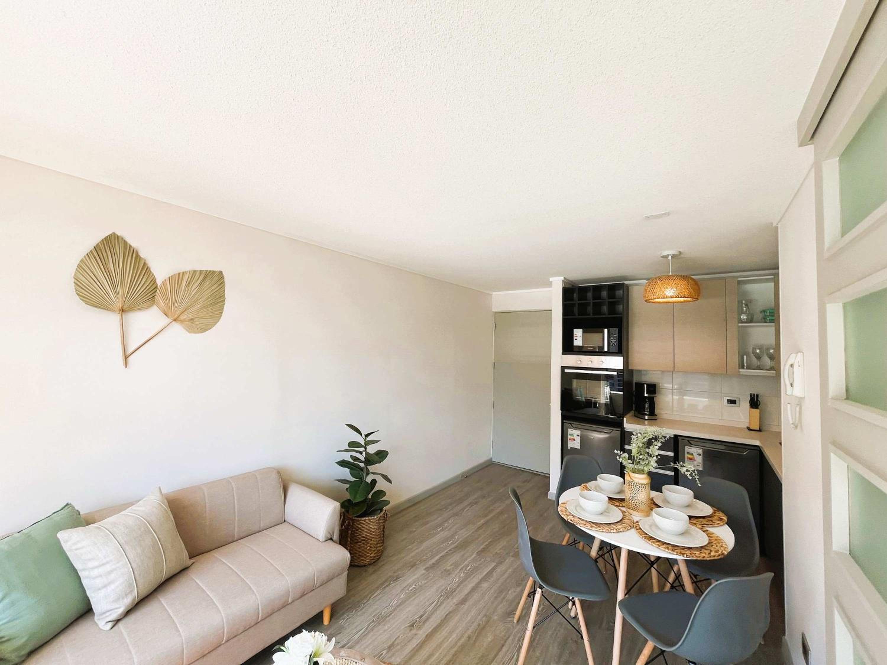 HOM I Wifi con Estacionamiento, Aire Acondicionado, Gimnasio y Piscina b309