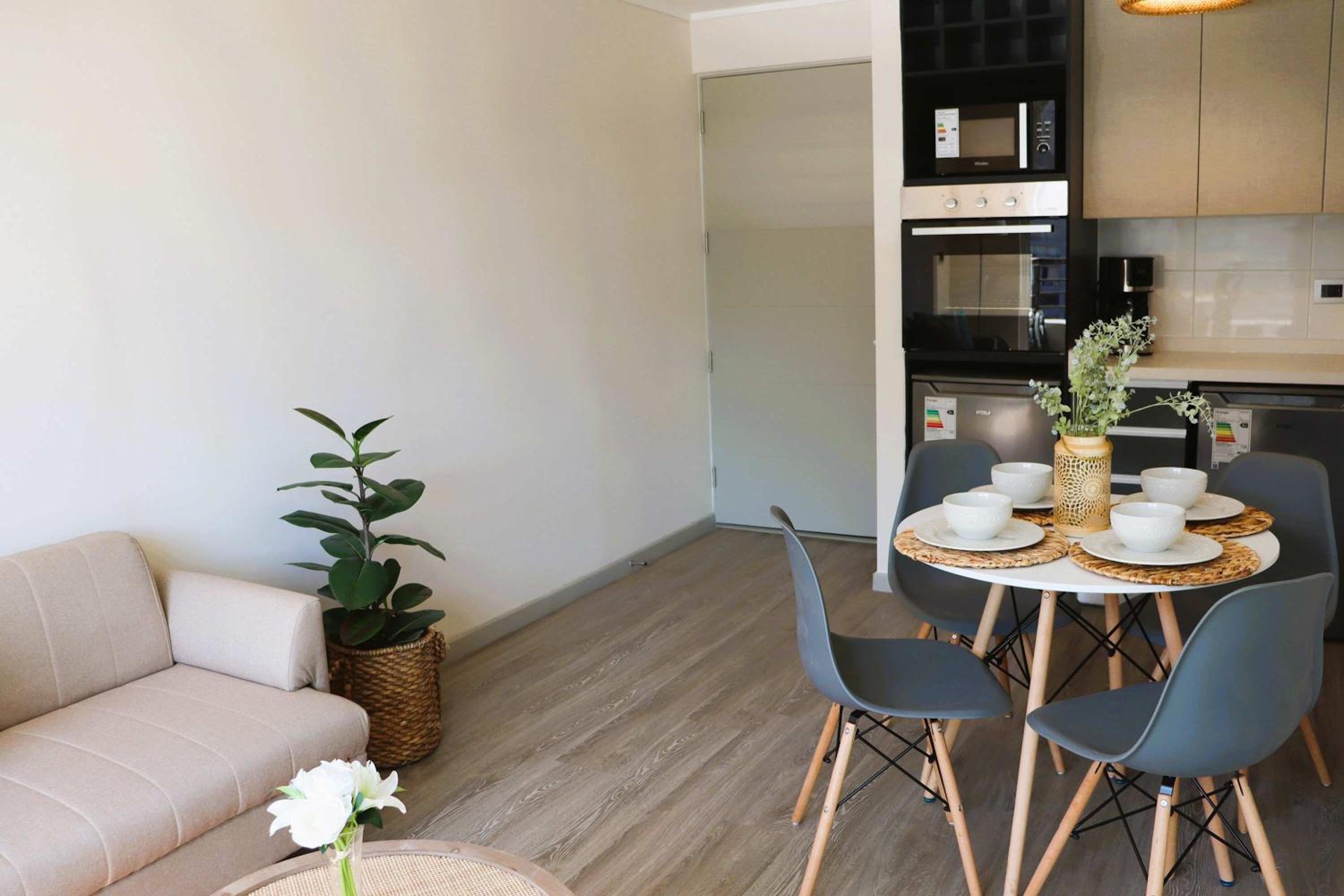HOM I Wifi con Estacionamiento, Aire Acondicionado, Gimnasio y Piscina b309