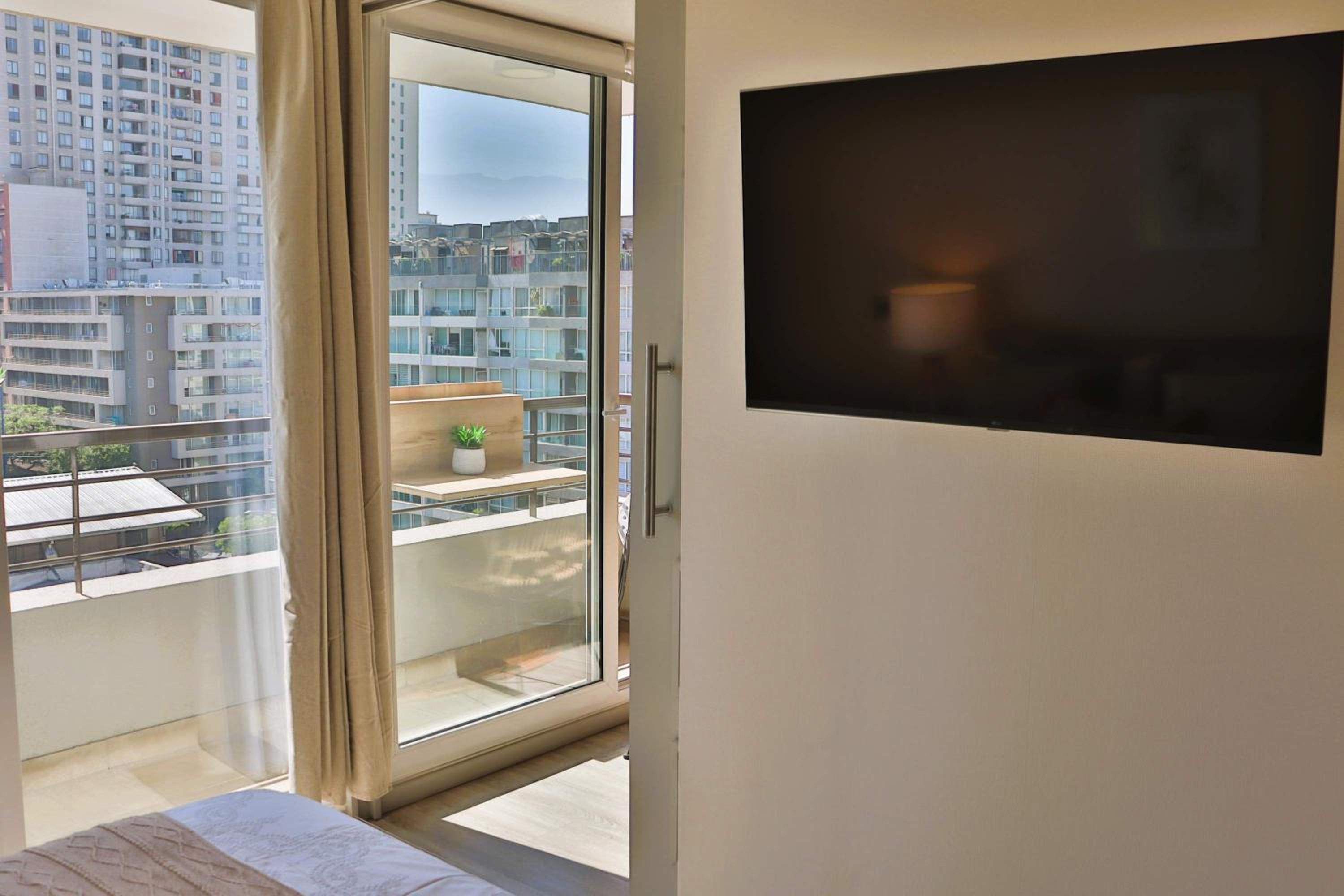 HOM I Wifi con Estacionamiento, Aire Acondicionado, Gimnasio y Piscina b309