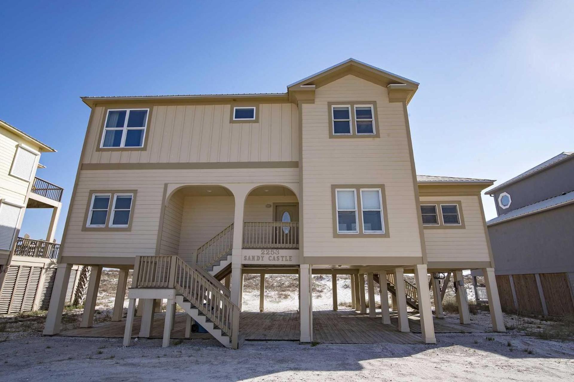 Sandy Castle Beach Home view 2