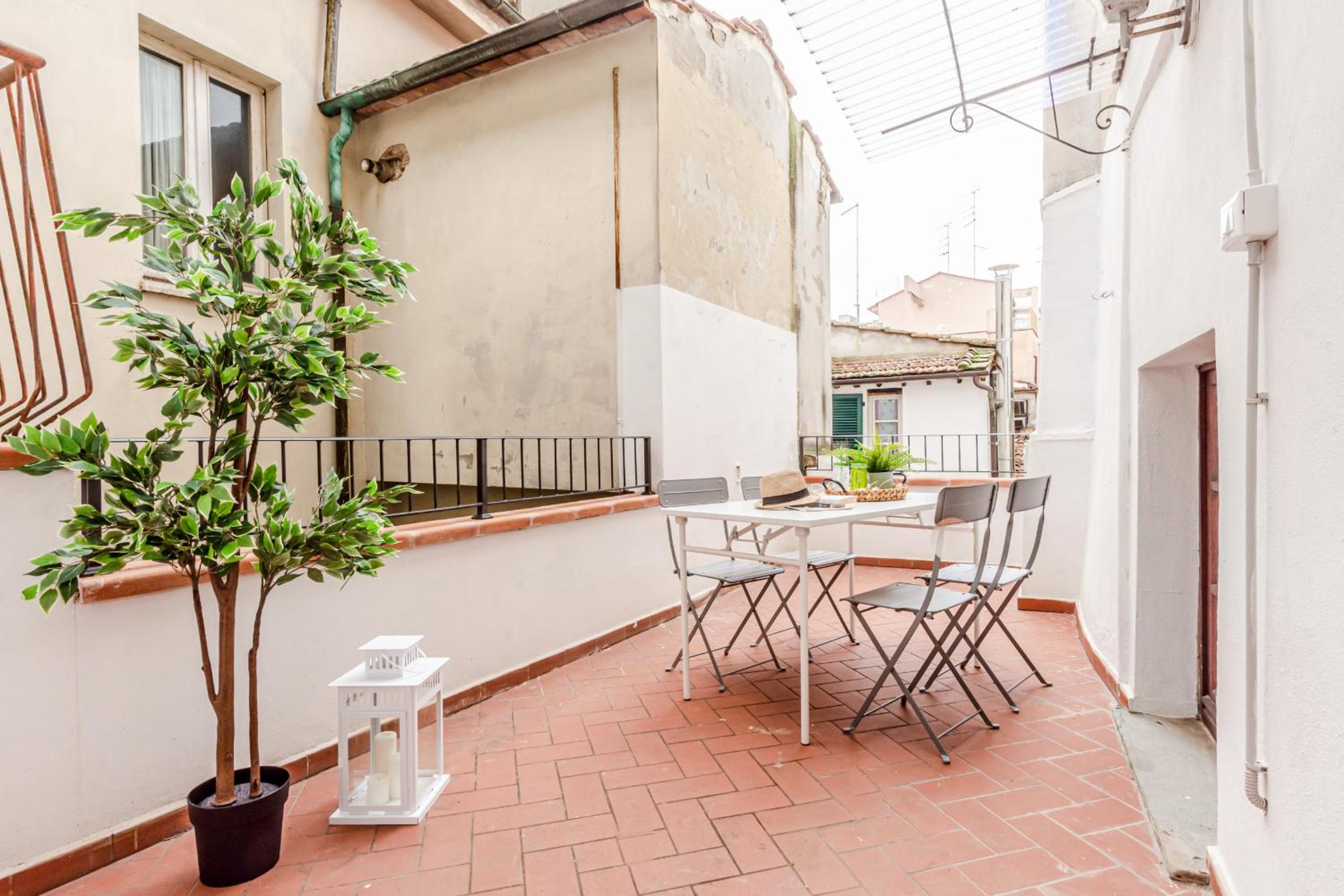 Loft gatto sul tetto in centro storico con terrazza