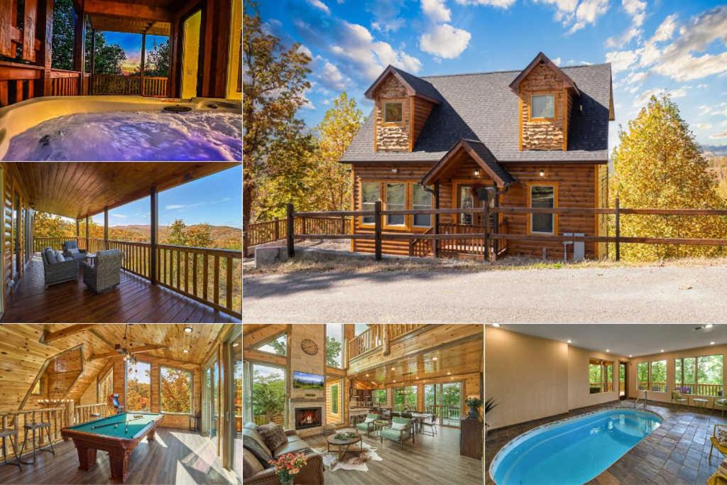 Mountain View, Indoor Pool, Luxury Cabin, Bears view 2