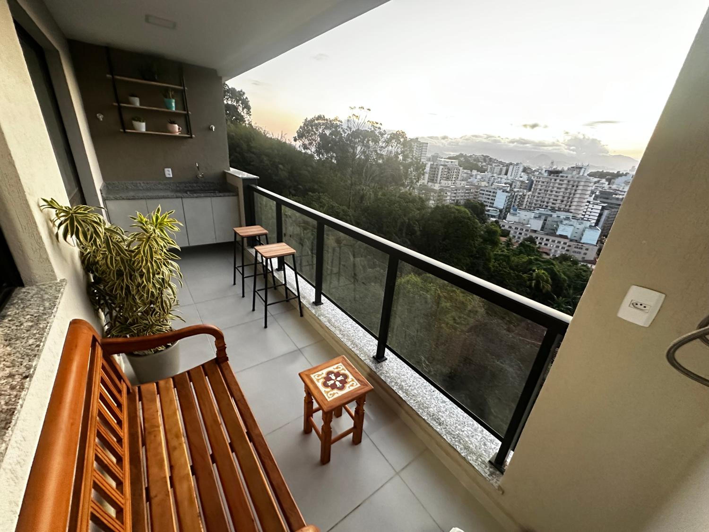 Estúdio completo com linda vista para o Cristo