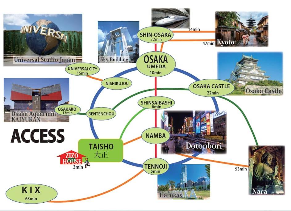 Great for Osaka Sightseeing｜9ppl｜3min Sta｜Near USJ