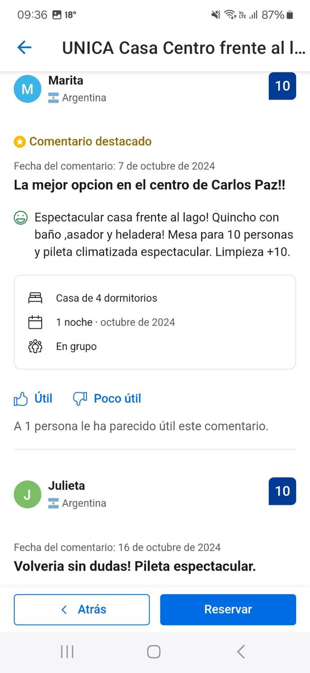 ViviSierras, Carlos Paz casa centro frente al lago, pileta climatizada, 4 dormitorios, 3 baños, quincho