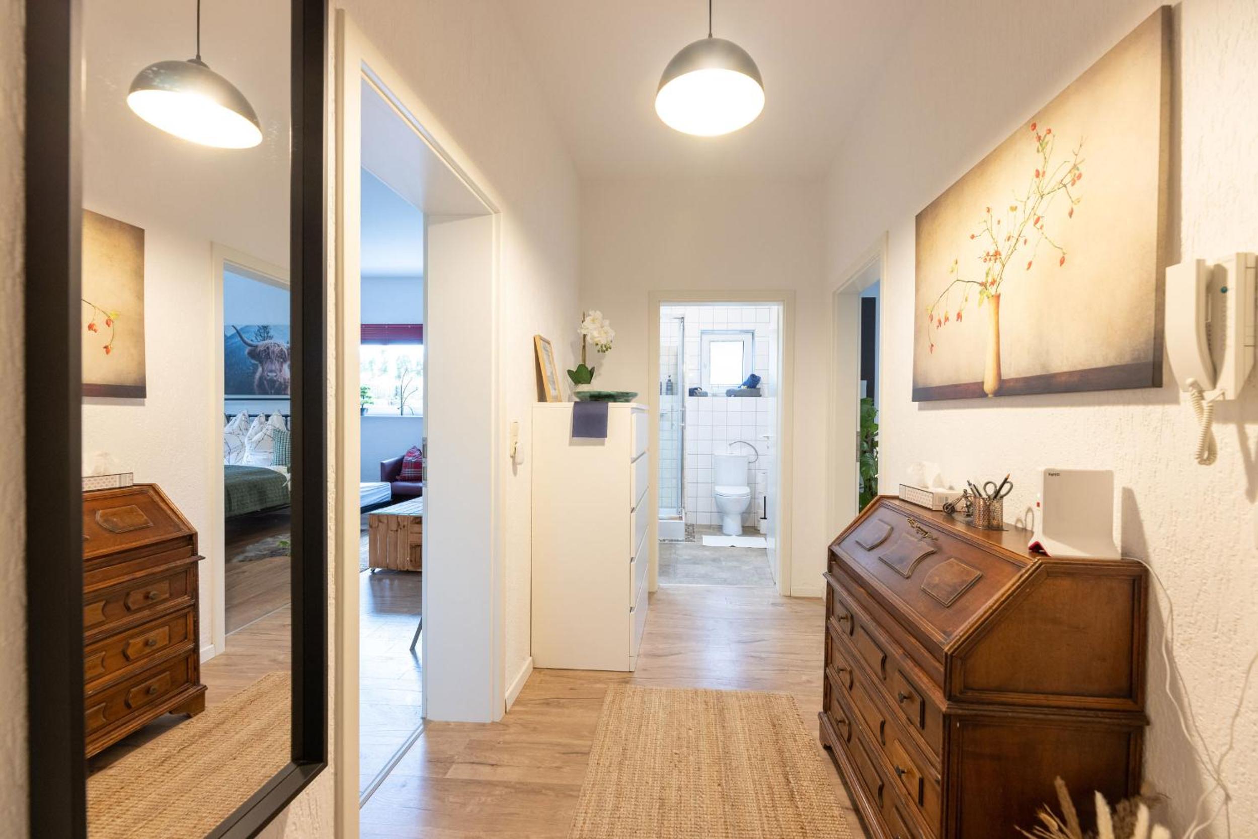 Große 120 qm Ferienwohnung für 6-12 Personen mit Parkplatz nahe Bamberg