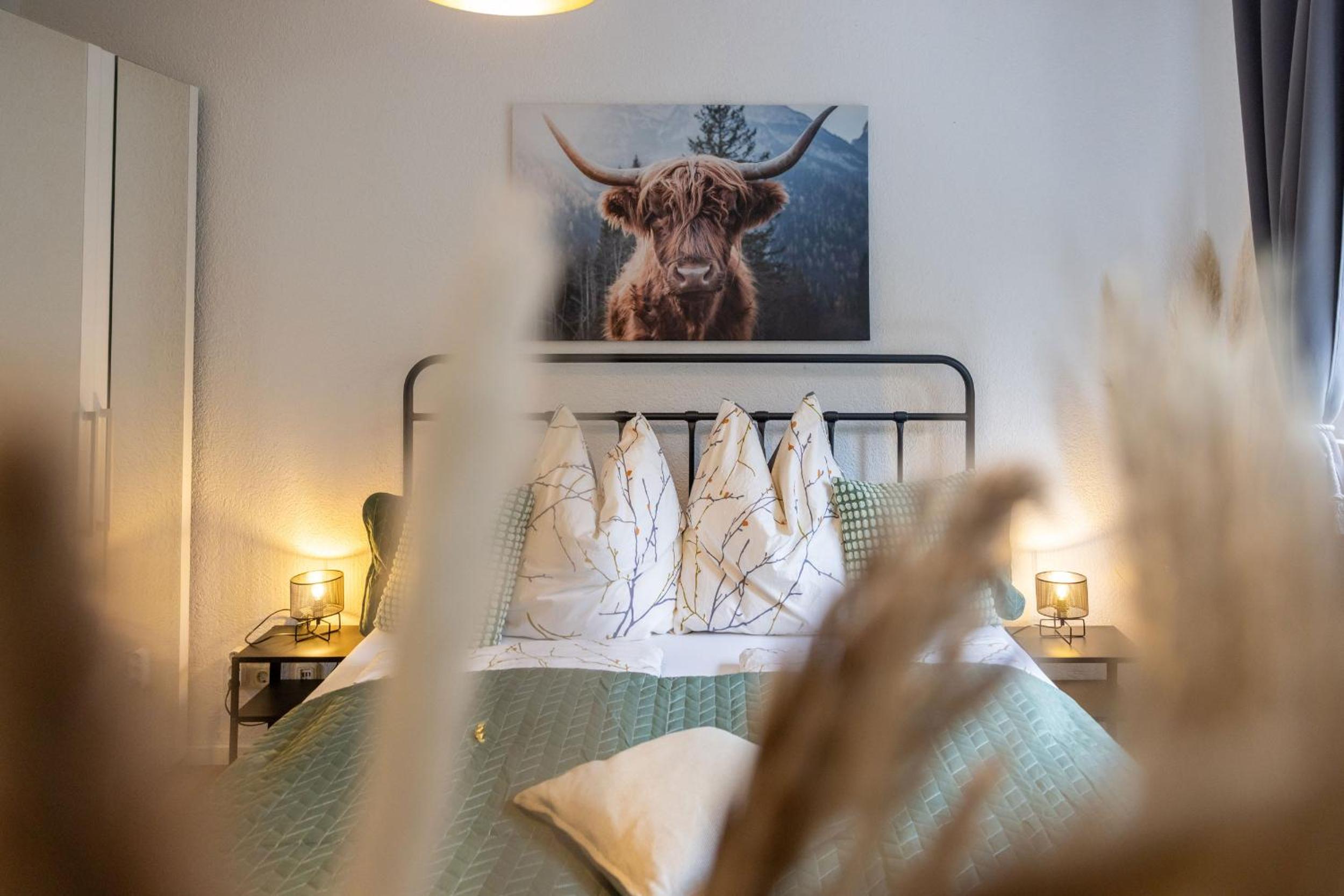 Große 120 qm Ferienwohnung für 6-12 Personen mit Parkplatz nahe Bamberg