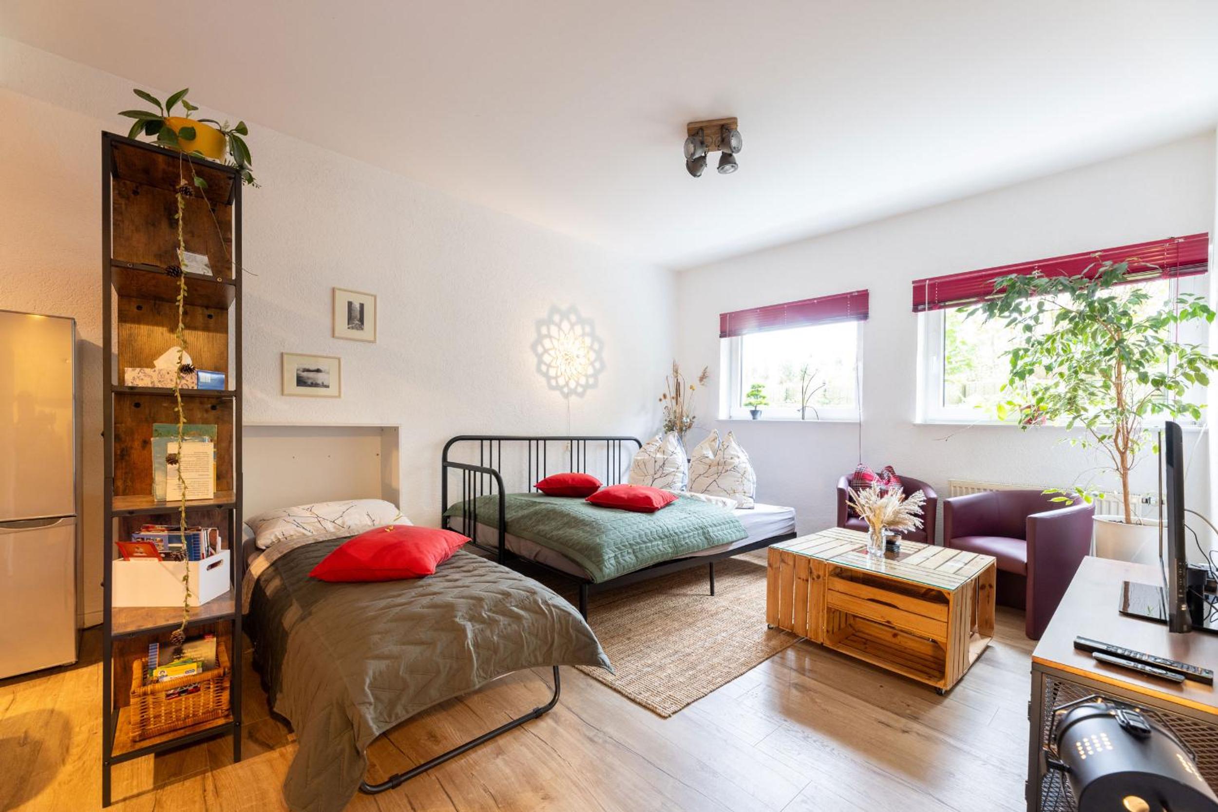 Große 120 qm Ferienwohnung für 6-12 Personen mit Parkplatz nahe Bamberg