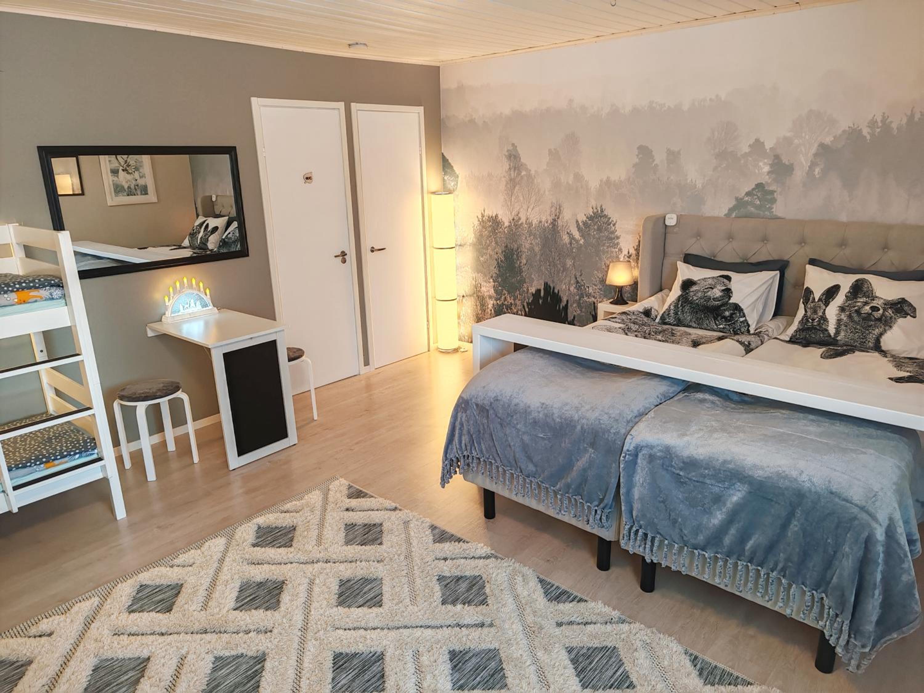 Winter Woods family room