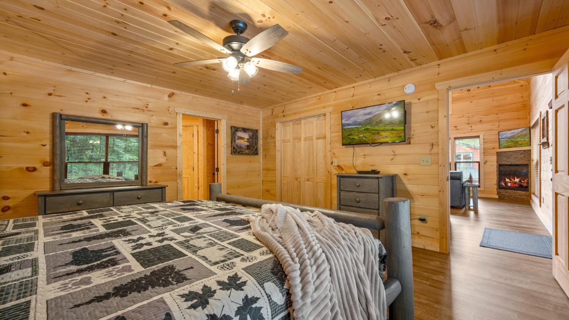 Cabin with Hot Tub and Game Room-Dogs Welcome-3 King Beds view 3
