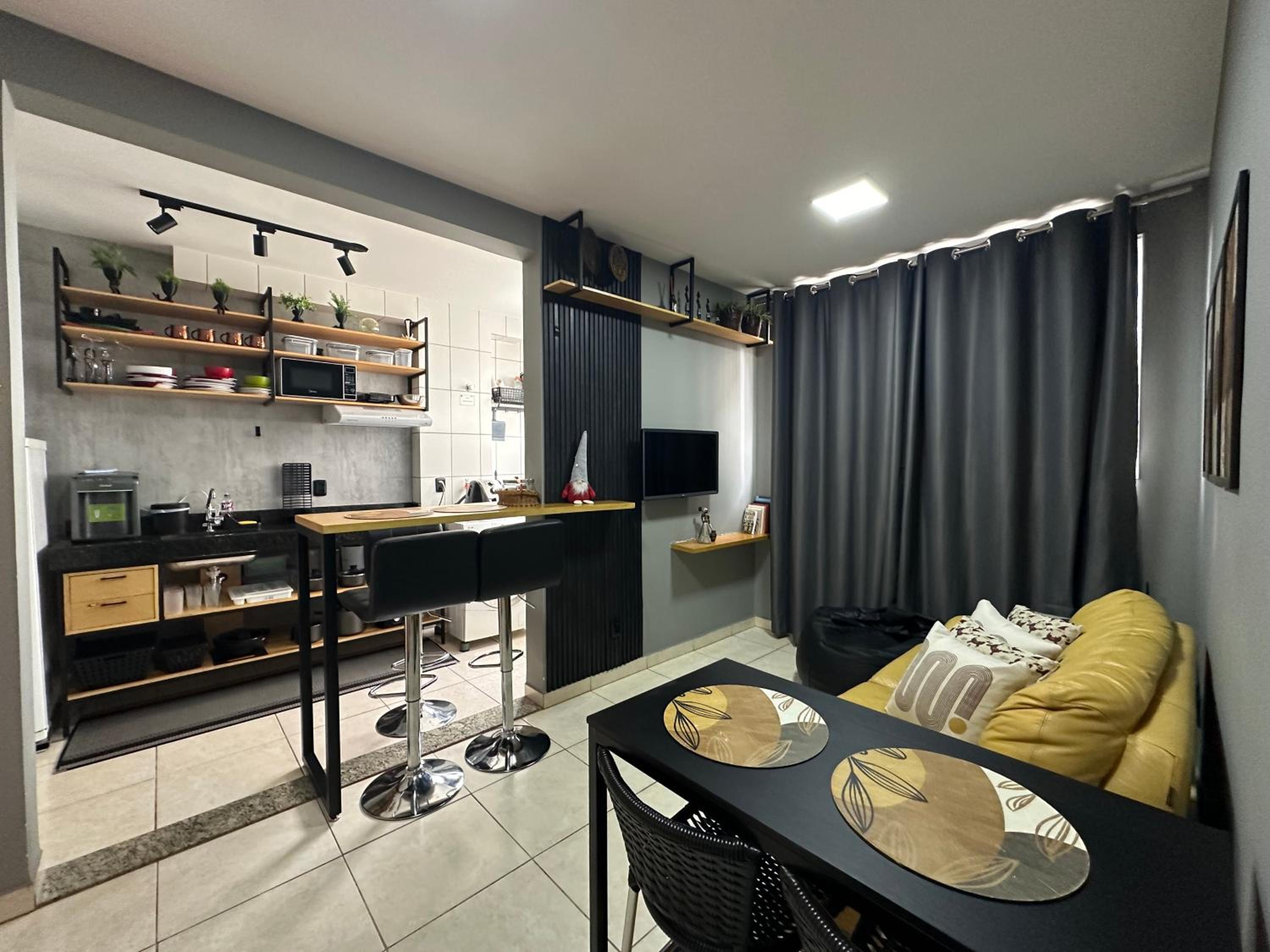 Flats Praia Uberlandia - Apt próximo ao Praia Clube - Area de lazer com Portaria 24 horas, piscina, academia, brinquedoteca, churrasqueira e áreas verdes p