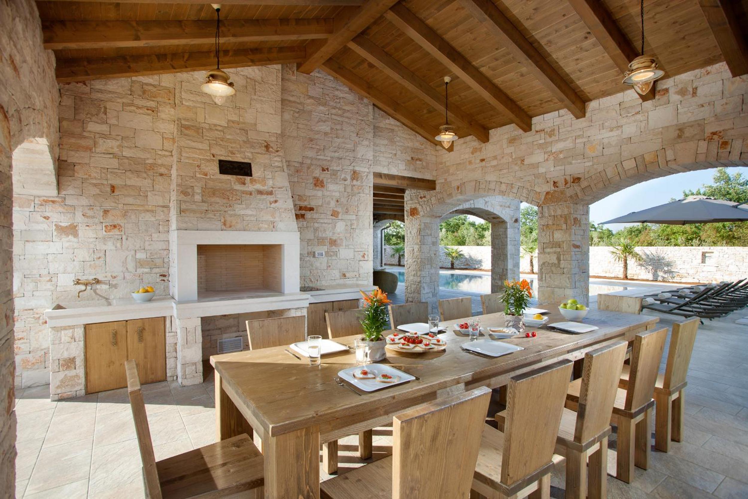 Residence Monaco for 10 people in Central Istria with 65 m2 private pool, large garden & spa