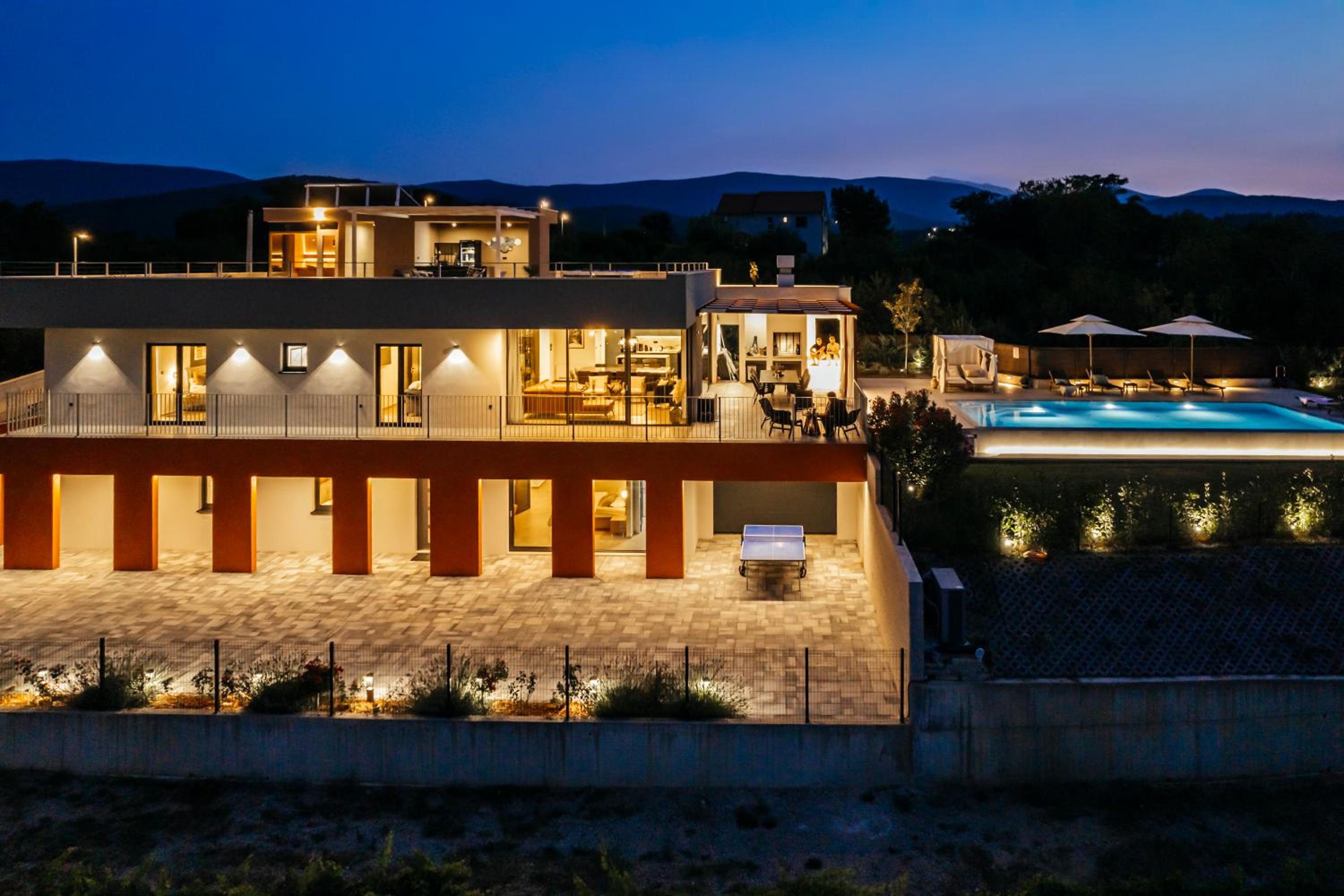 NEW Luxury Villa Colorful with 60sqm heated pool, jacuzzi, sauna, 6 bedrooms view 2