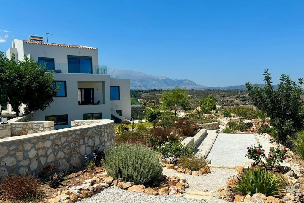 STUNNING MOUNTAIN AND SEA VIEW VILLA ELENI IN VAMOS