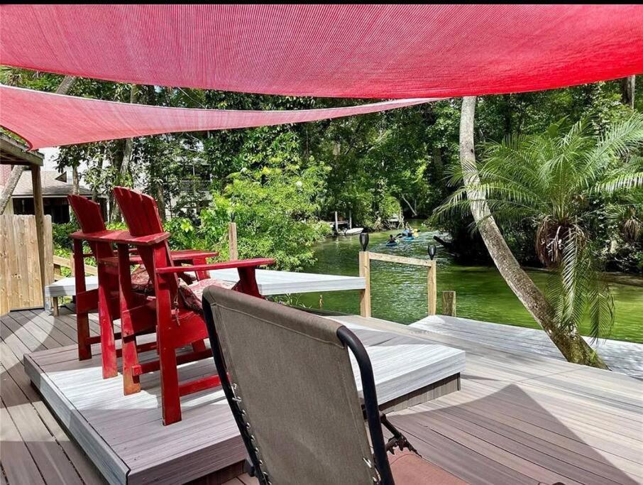 Main River Retreat hot tub, canoe with trolling motor view 5