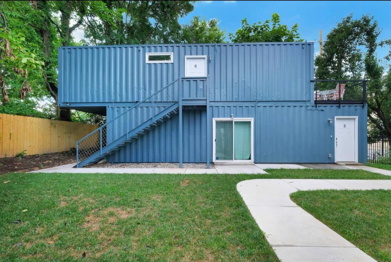 2-Story Shipping Container Retreat Unit #5 & #6 view 2