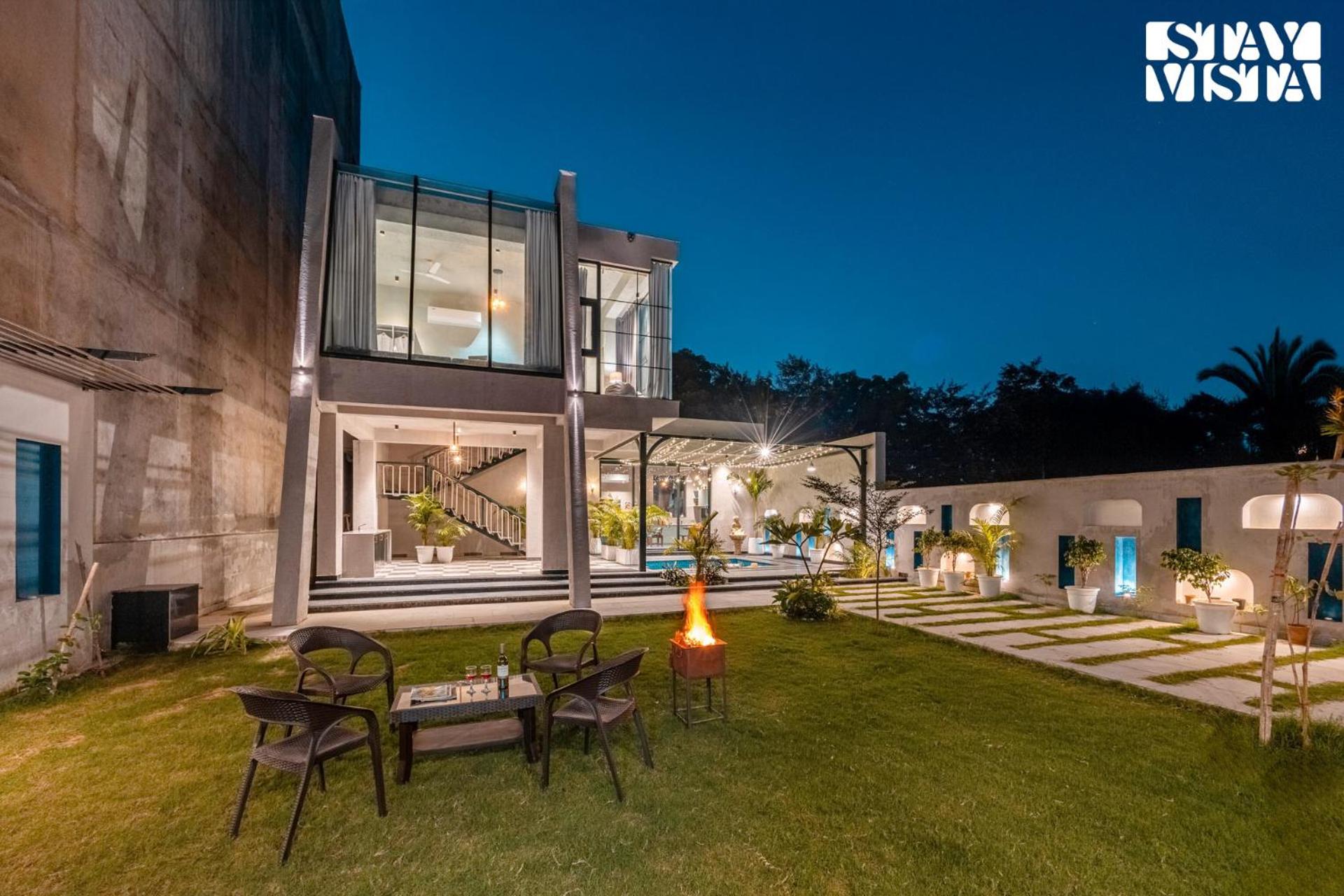 StayVista at Starlit Manor with Private Pool, AC, BBQ view 2